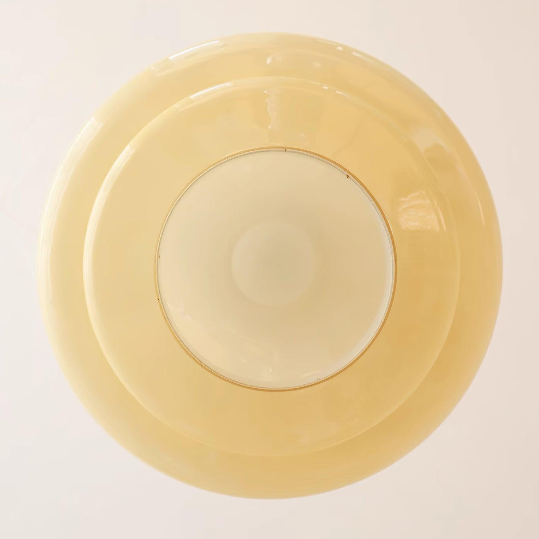 Pendant Lamp Layered Glass Dome Retro Silhouette Warm Ambient Glow - Letslighting