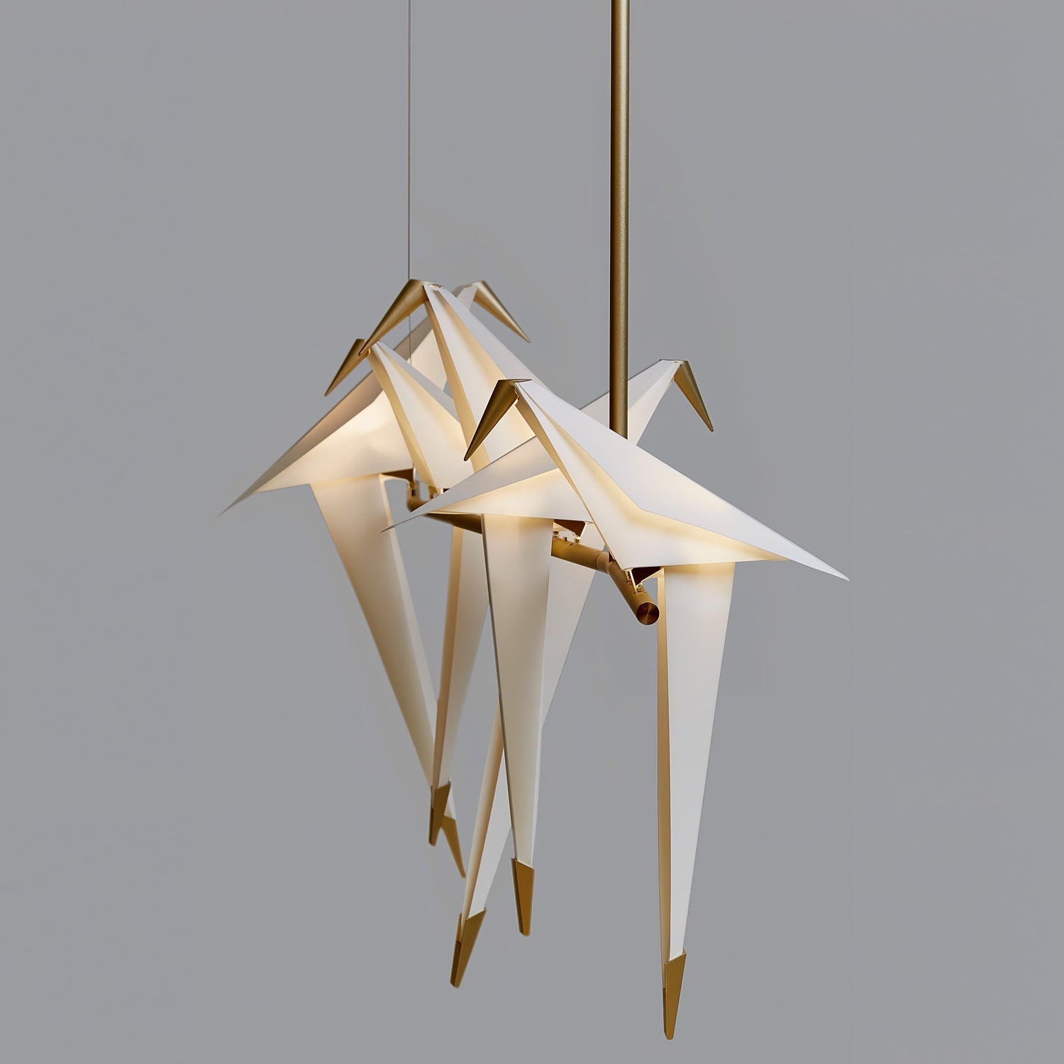 Paper Crane Bird LED Chandelier - Letslighting