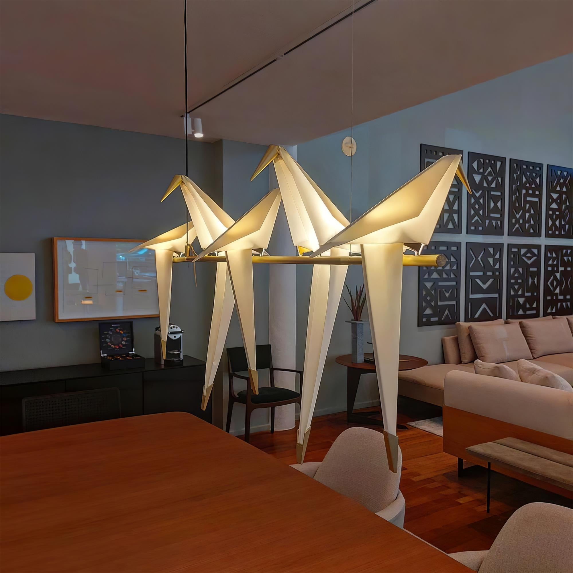 Paper Crane Bird LED Chandelier - Letslighting