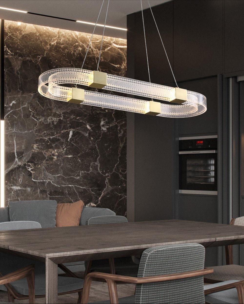 Parallel Ring LED Chandelier - Letslighting