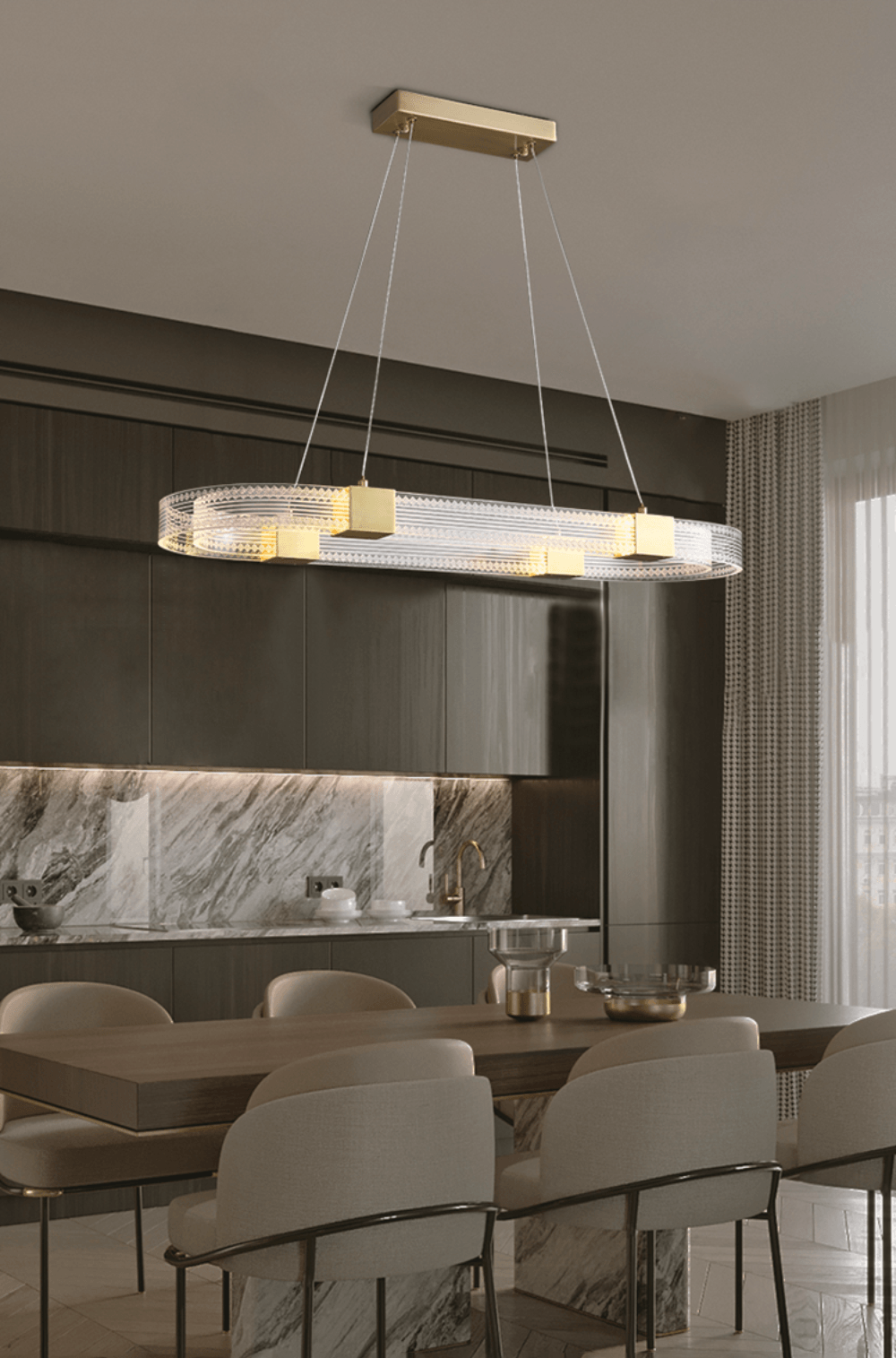 Parallel Ring LED Chandelier - Letslighting