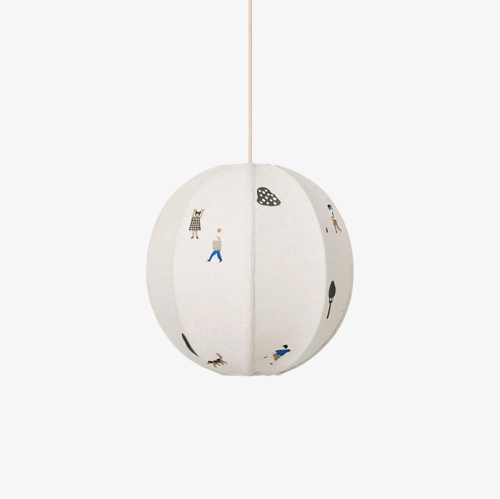 Park Embroidered Textile Pendant Lamp - Letslighting