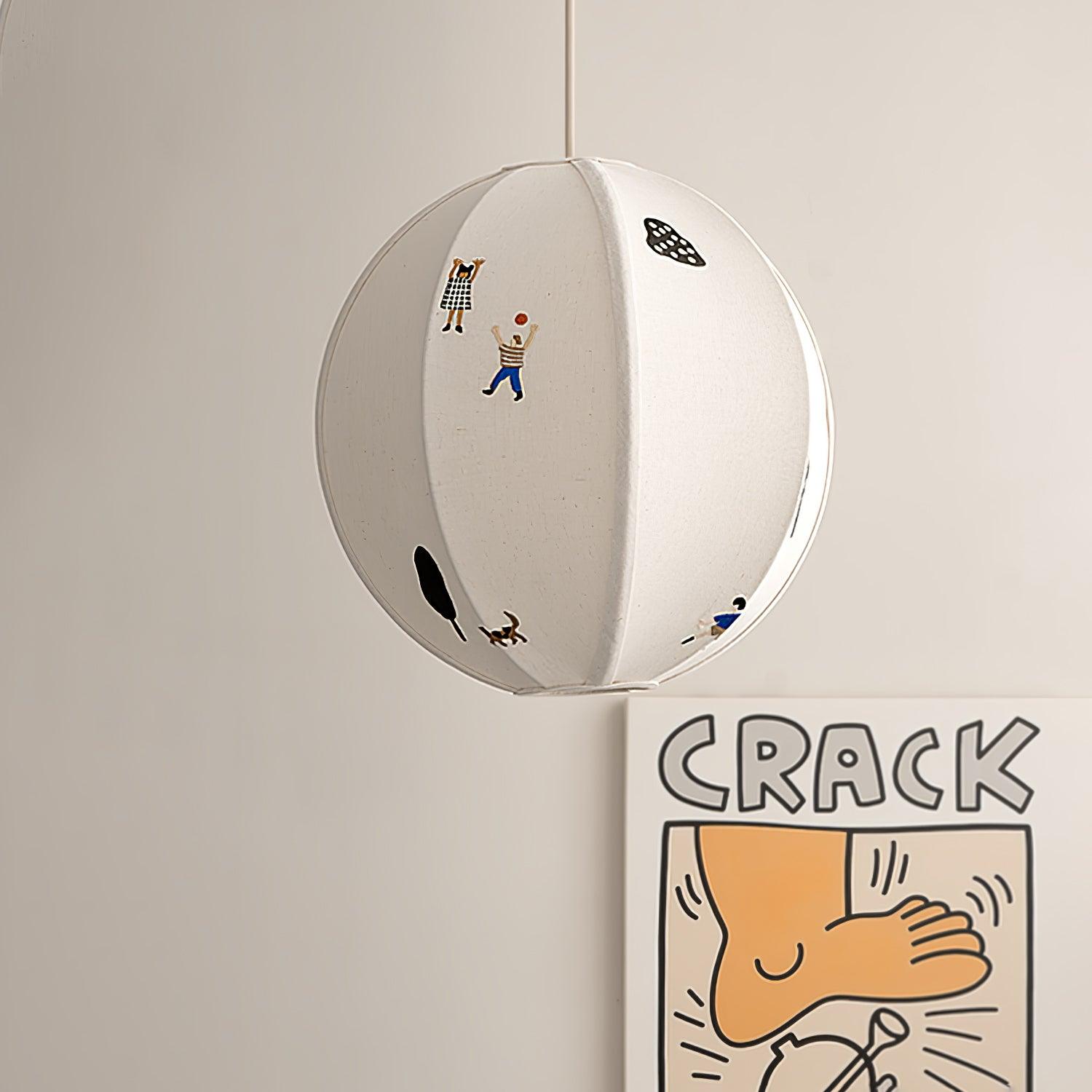 Park Embroidered Textile Pendant Lamp - Letslighting