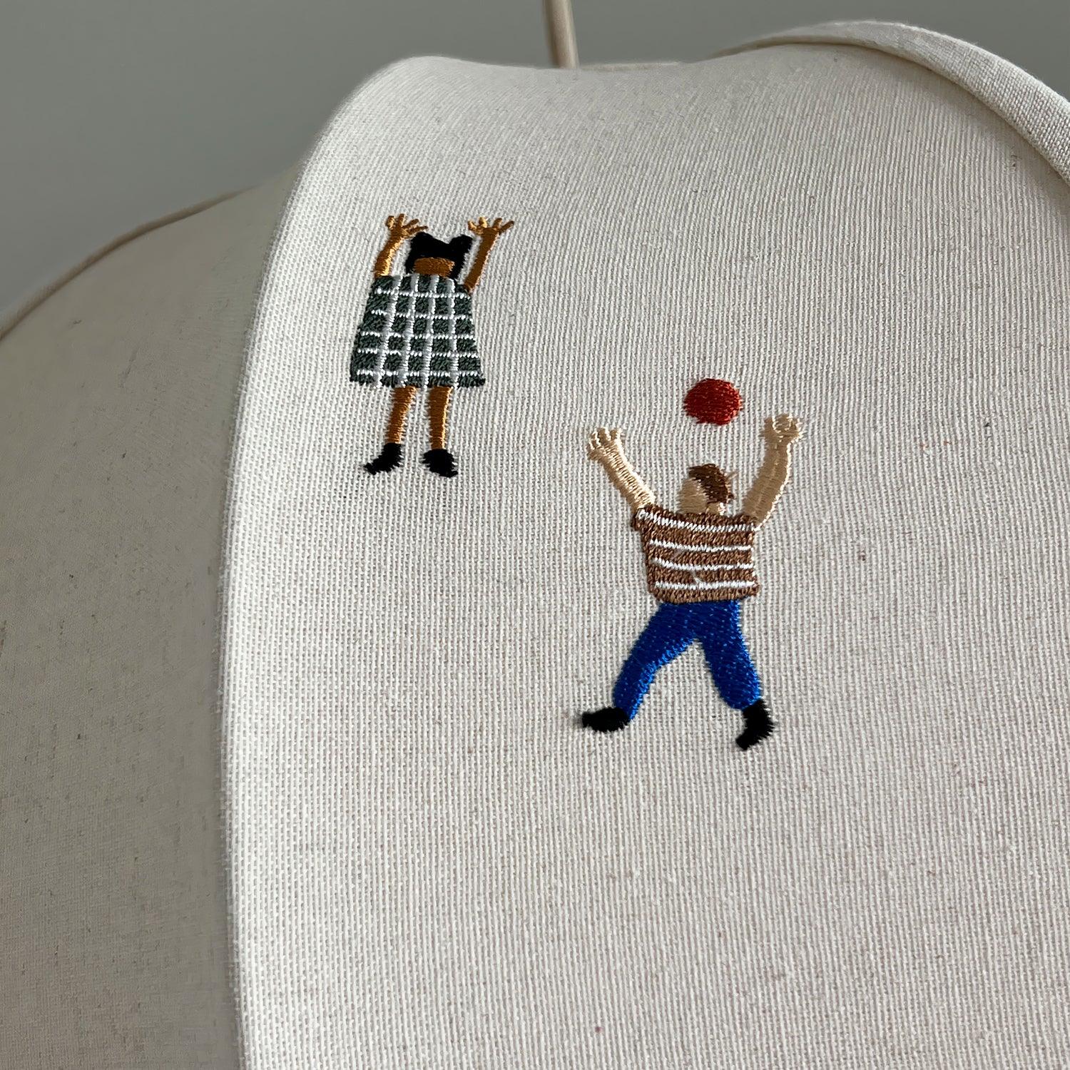 Park Embroidered Textile Pendant Lamp - Letslighting
