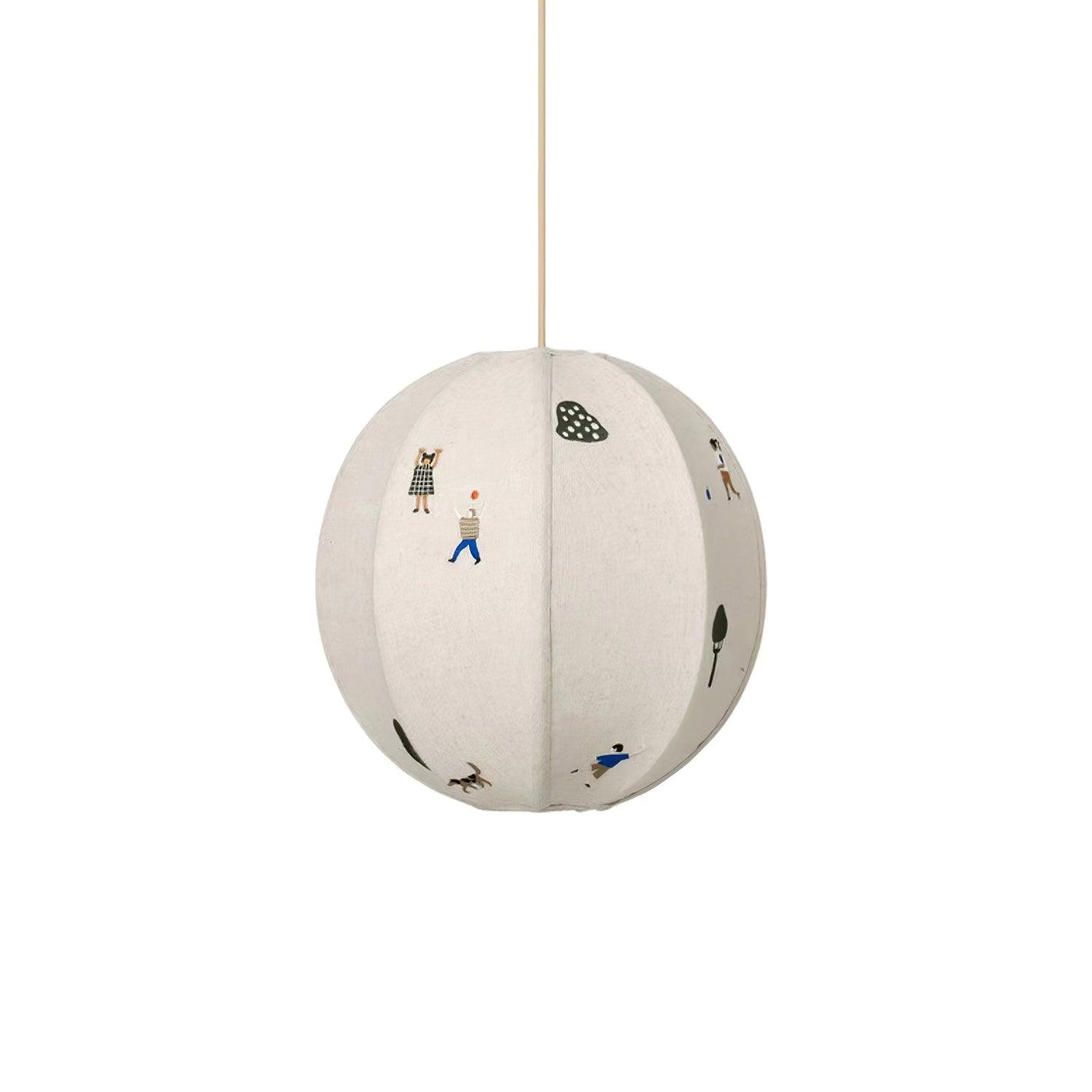 Park Embroidered Textile Pendant Lamp - Letslighting