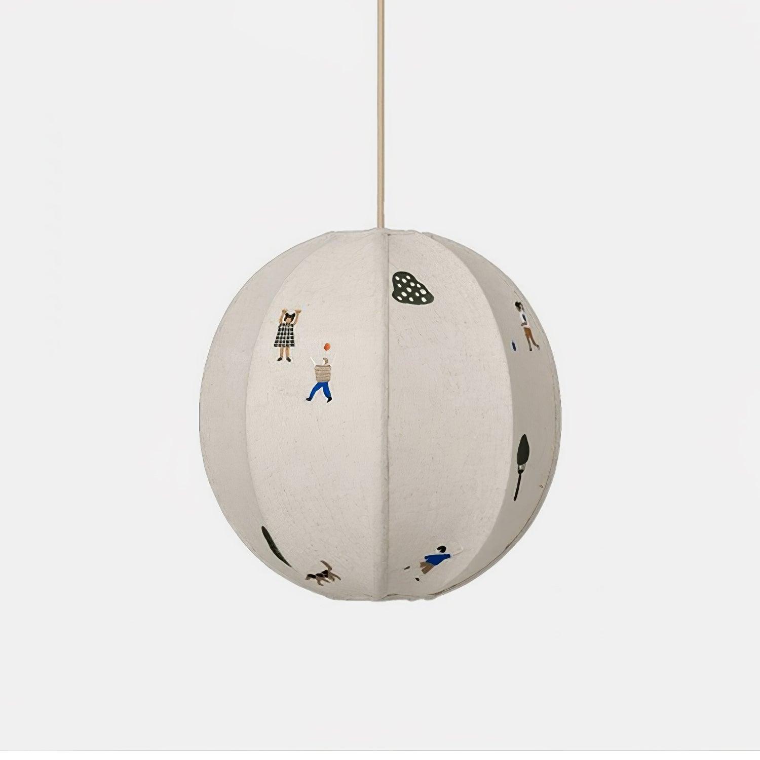 Park Embroidered Textile Pendant Lamp - Letslighting