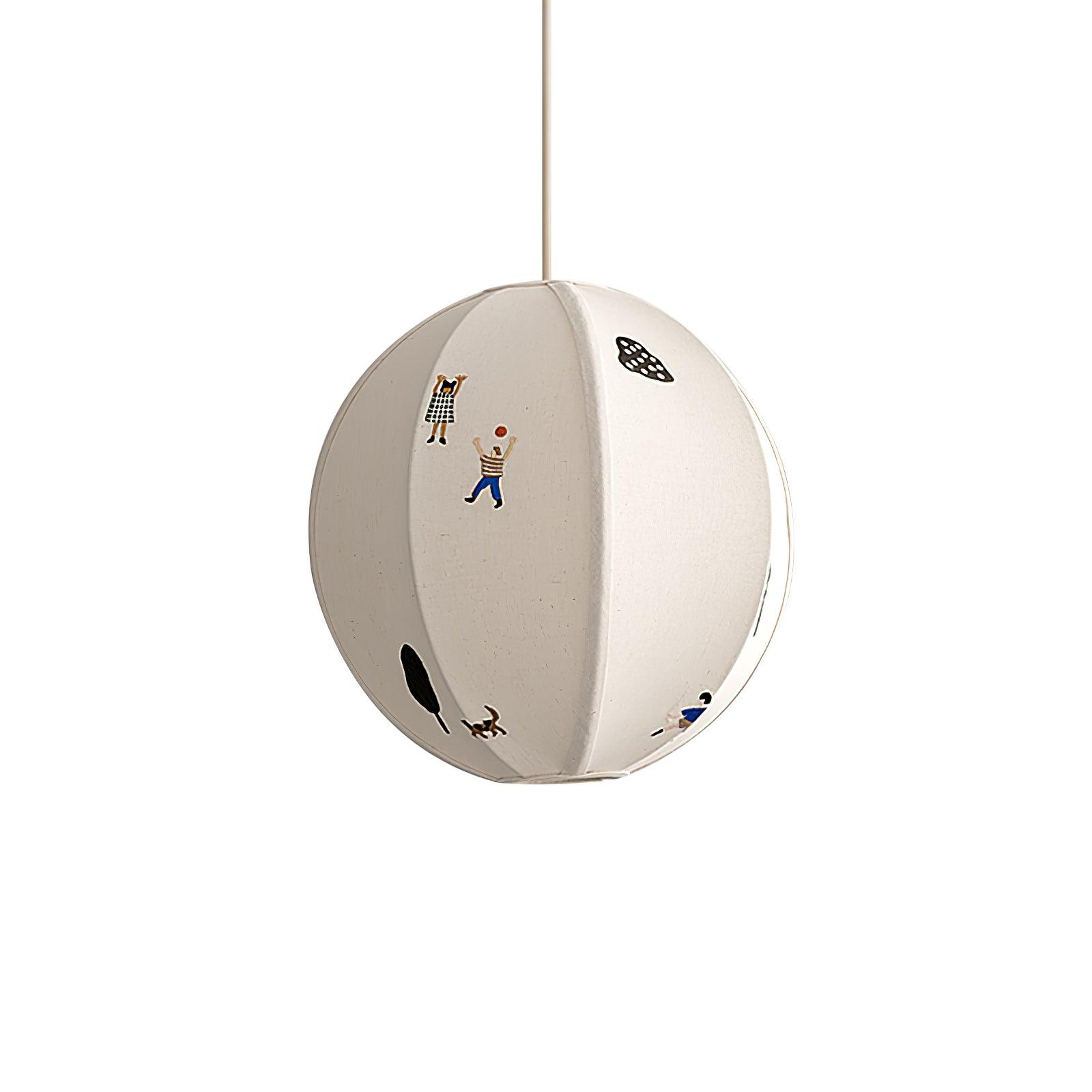 Park Embroidered Textile Pendant Lamp - Letslighting