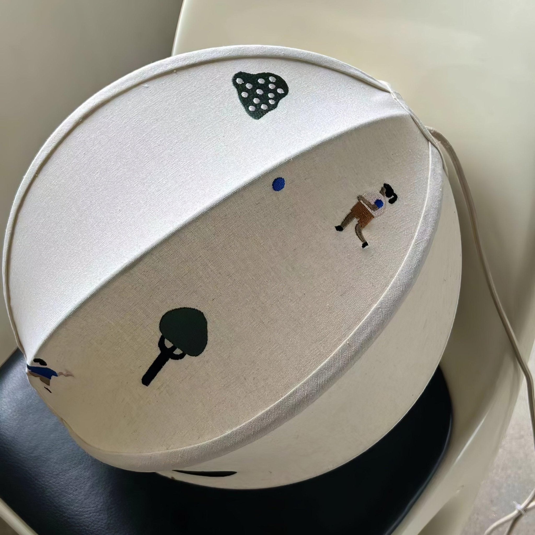 Park Embroidered Textile Pendant Lamp - Letslighting