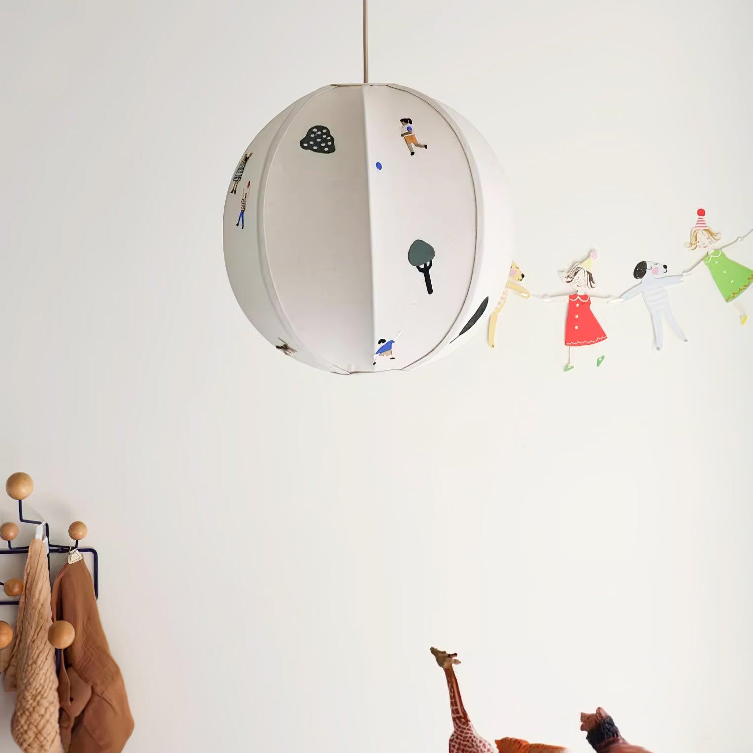 Park Embroidered Textile Pendant Lamp - Letslighting