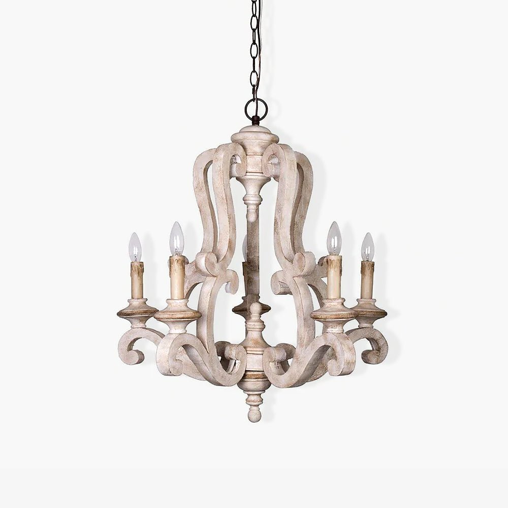 Parrotuncle Wooden Candle Chandelier - Letslighting