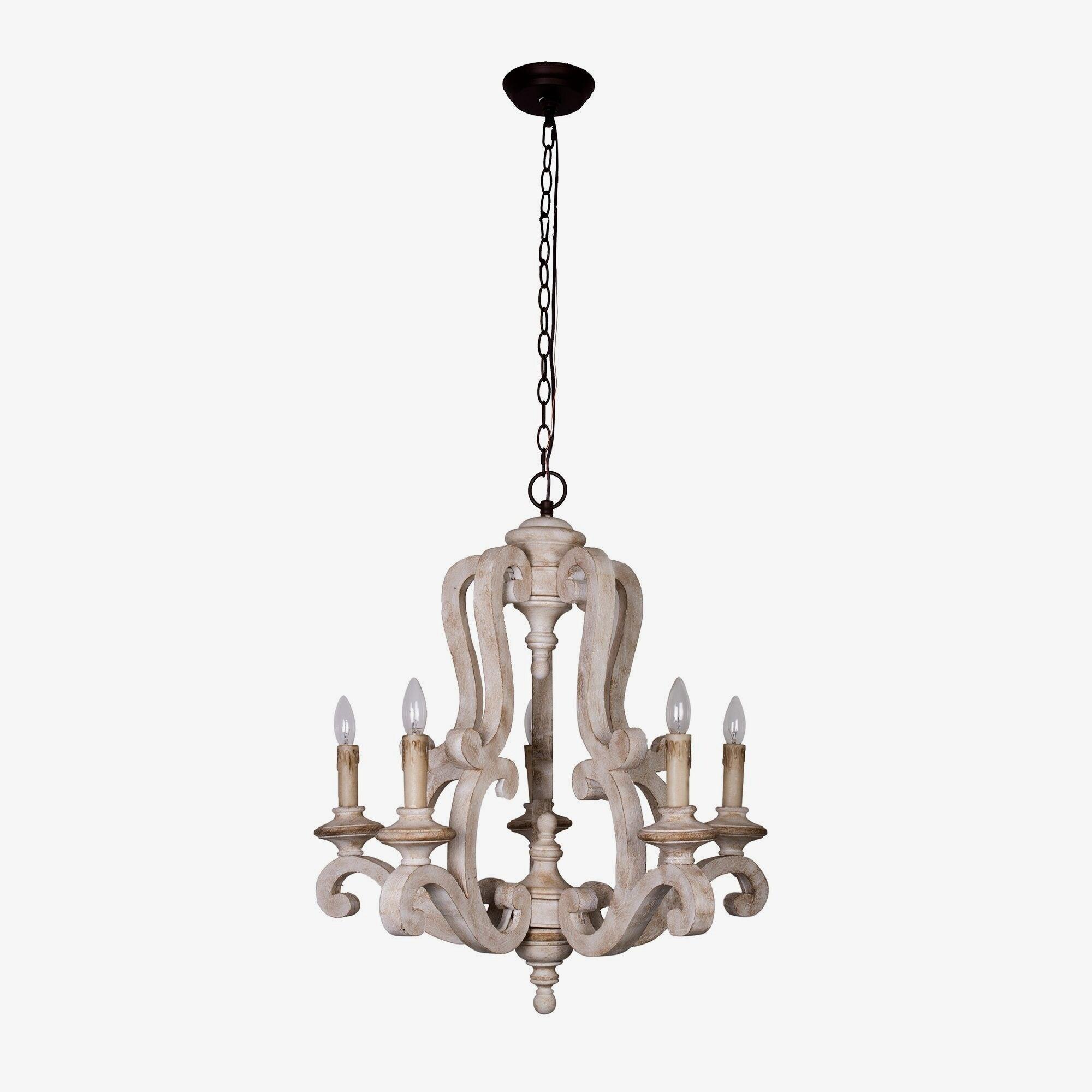 Parrotuncle Wooden Candle Chandelier - Letslighting