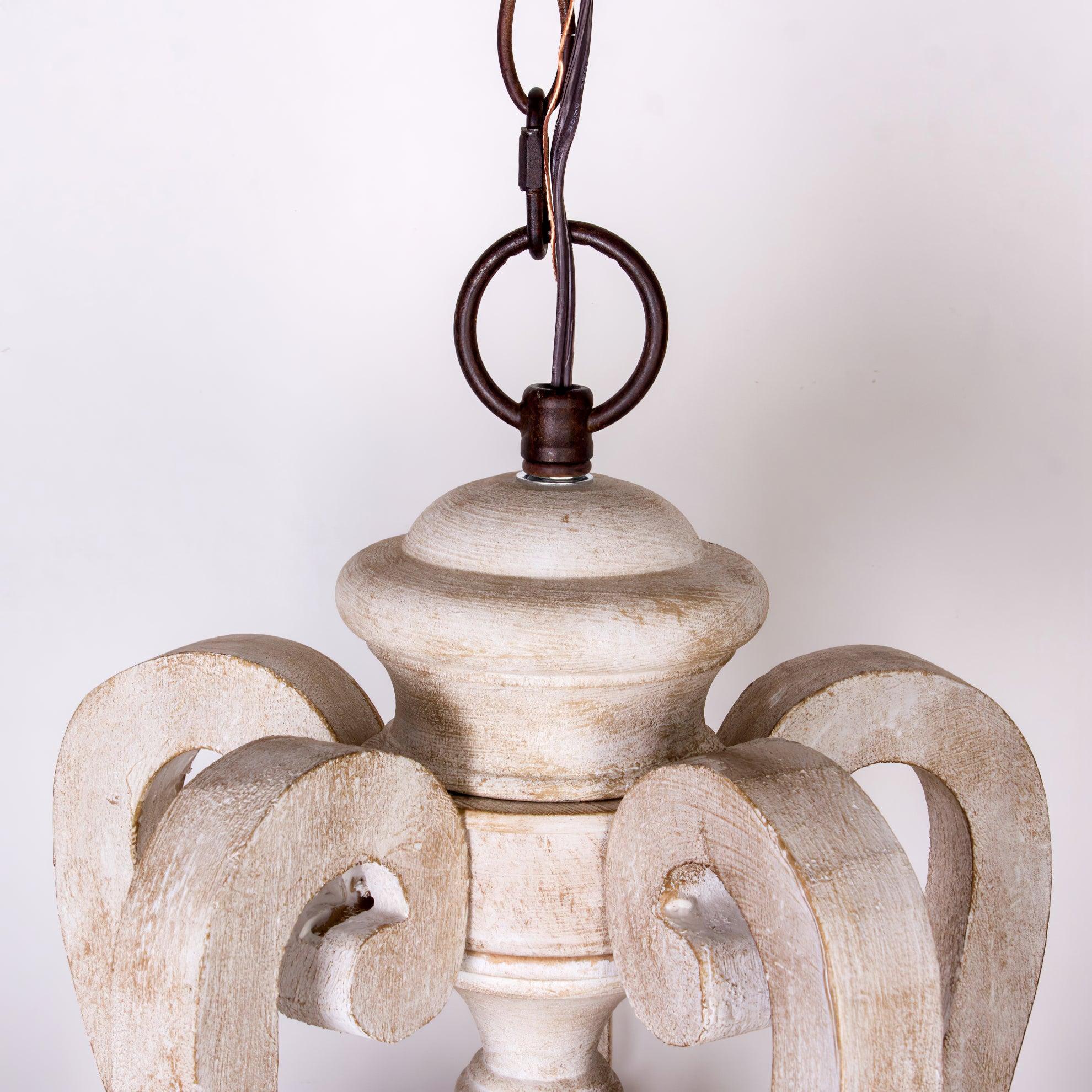 Parrotuncle Wooden Candle Chandelier - Letslighting