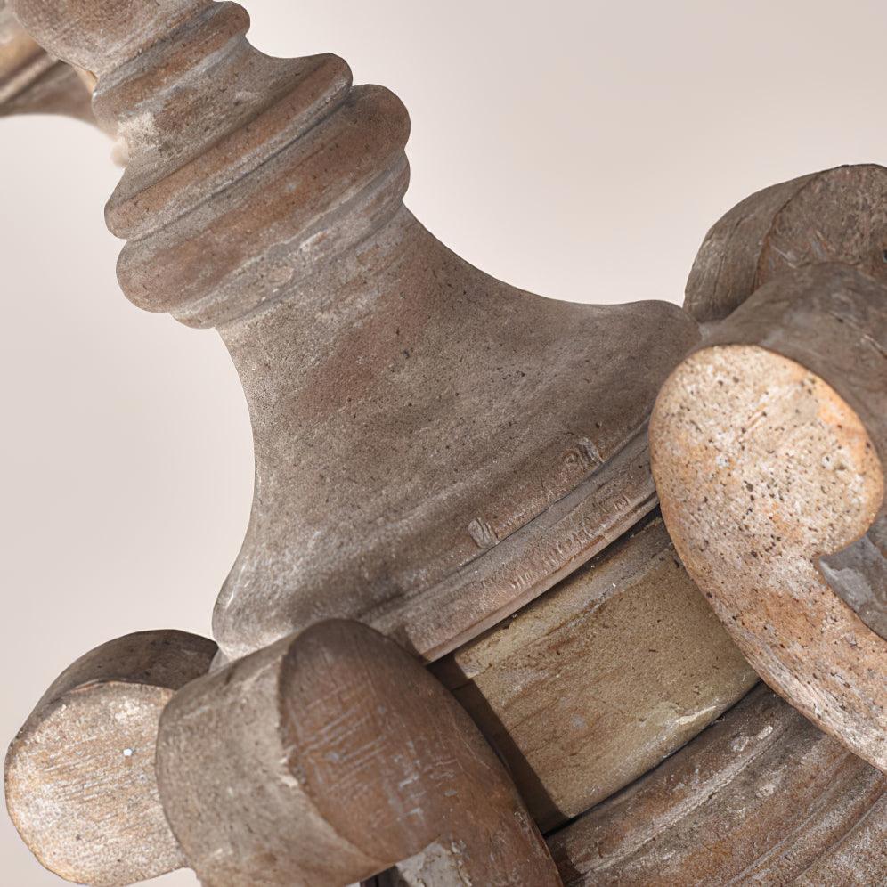 Parrotuncle Wooden Candle Chandelier - Letslighting