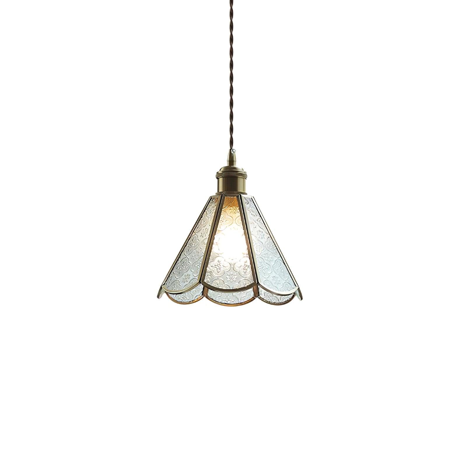 Patterned Glass Pendant Lamp - Letslighting