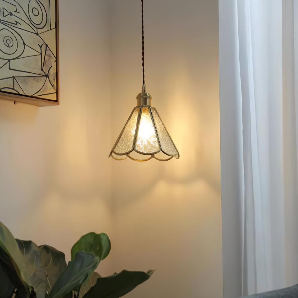 Patterned Glass Pendant Lamp - Letslighting
