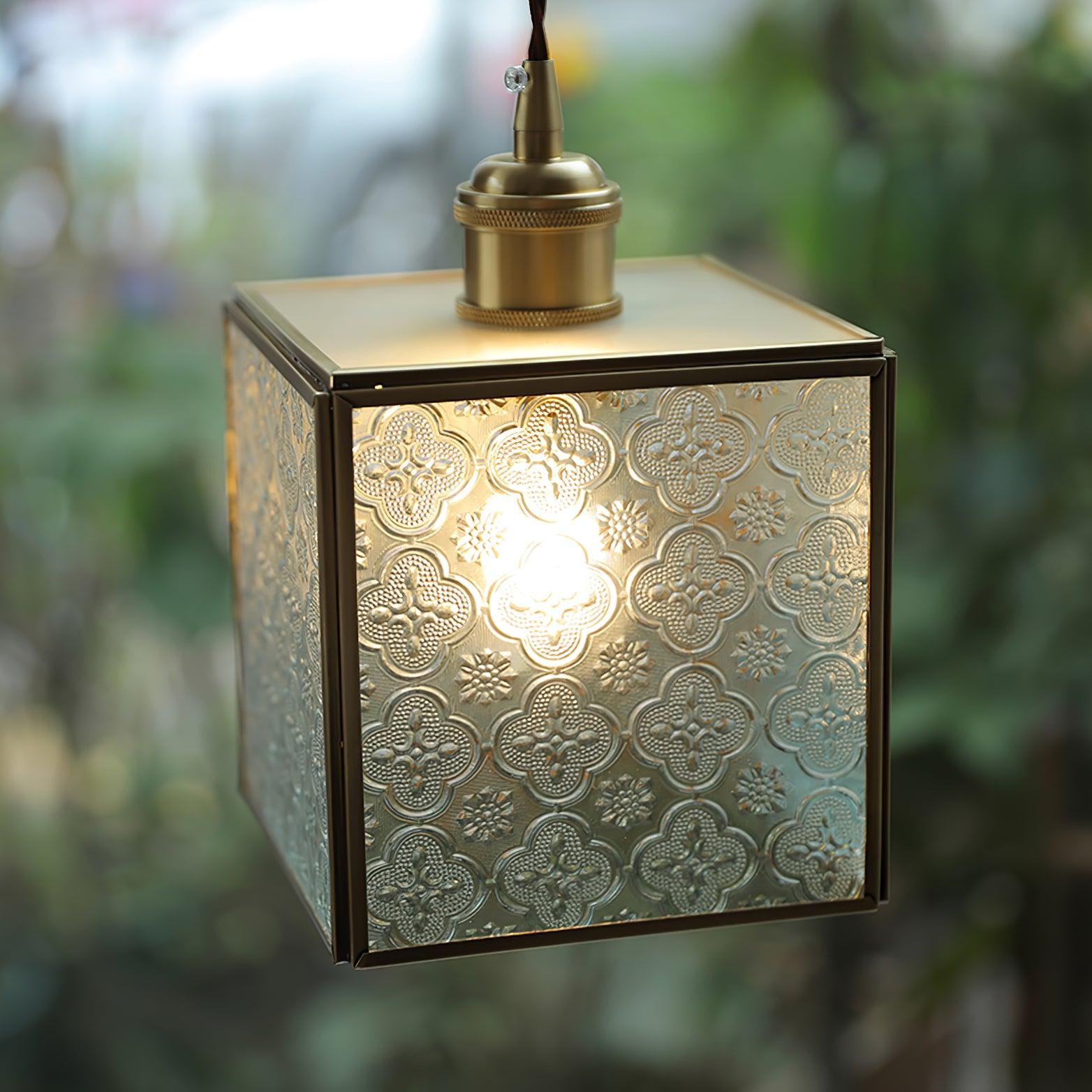 Patterned Glass Pendant Lamp - Letslighting