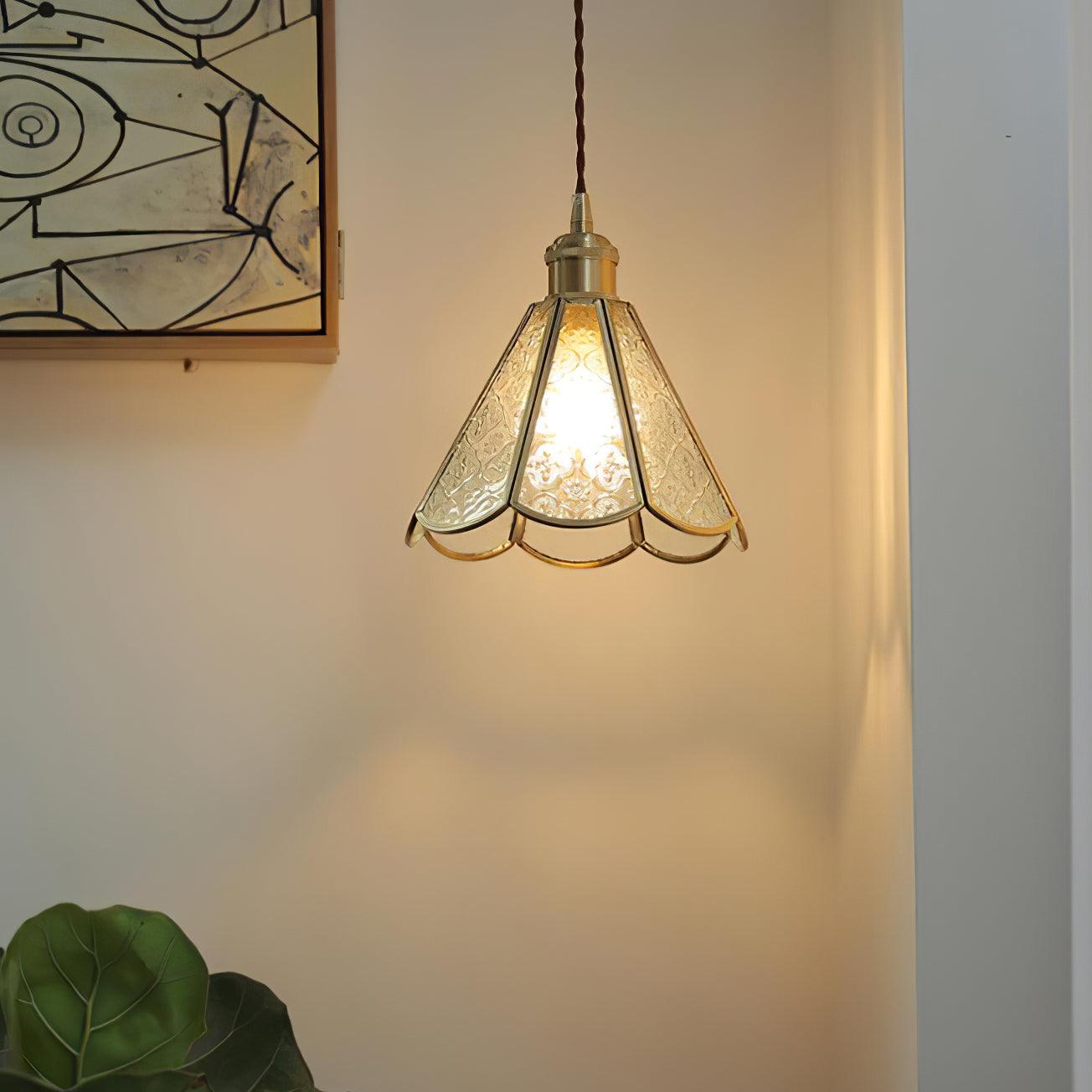 Patterned Glass Pendant Lamp - Letslighting
