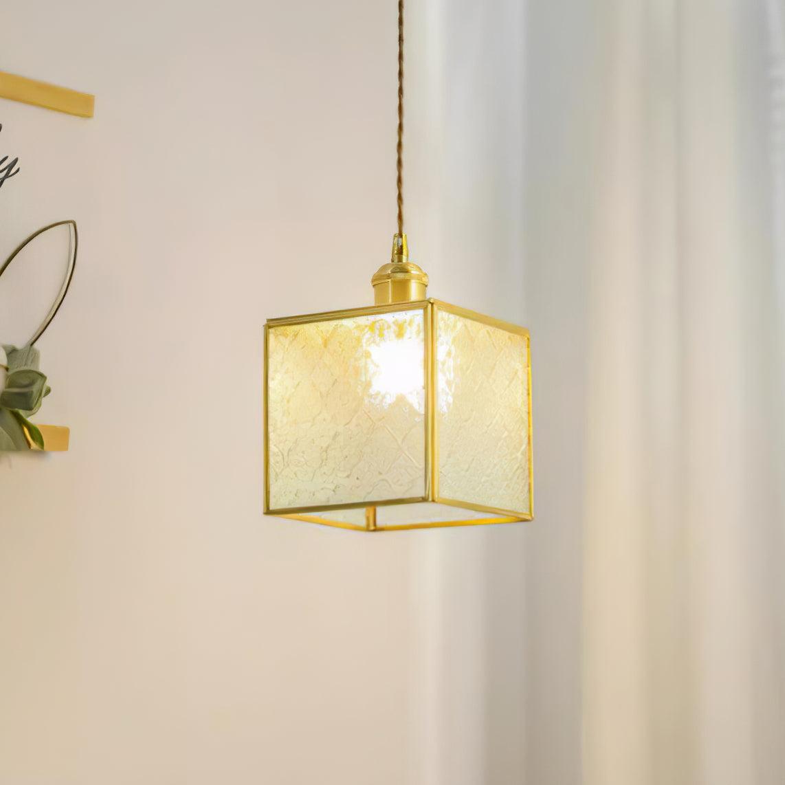 Patterned Glass Pendant Lamp - Letslighting