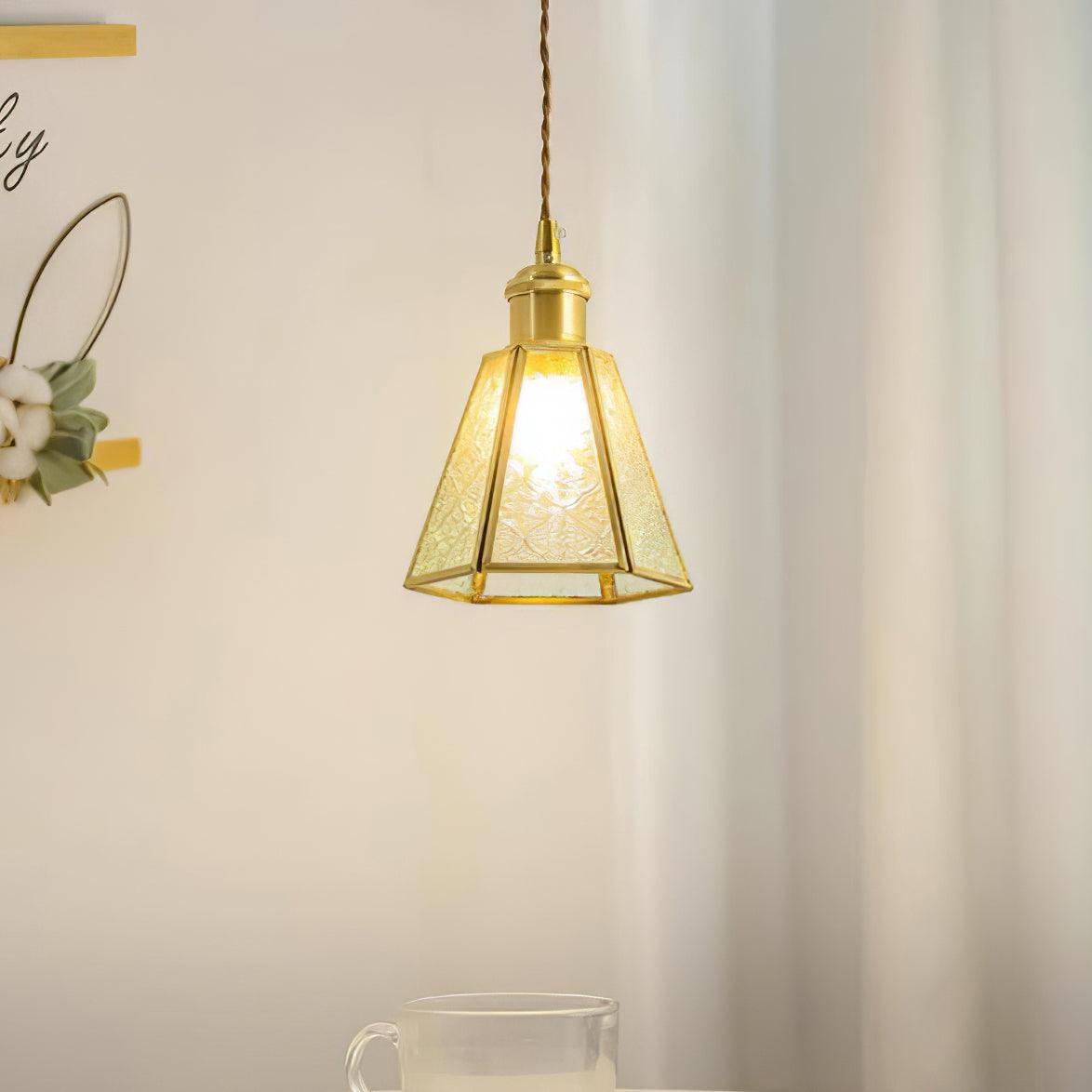Patterned Glass Pendant Lamp - Letslighting