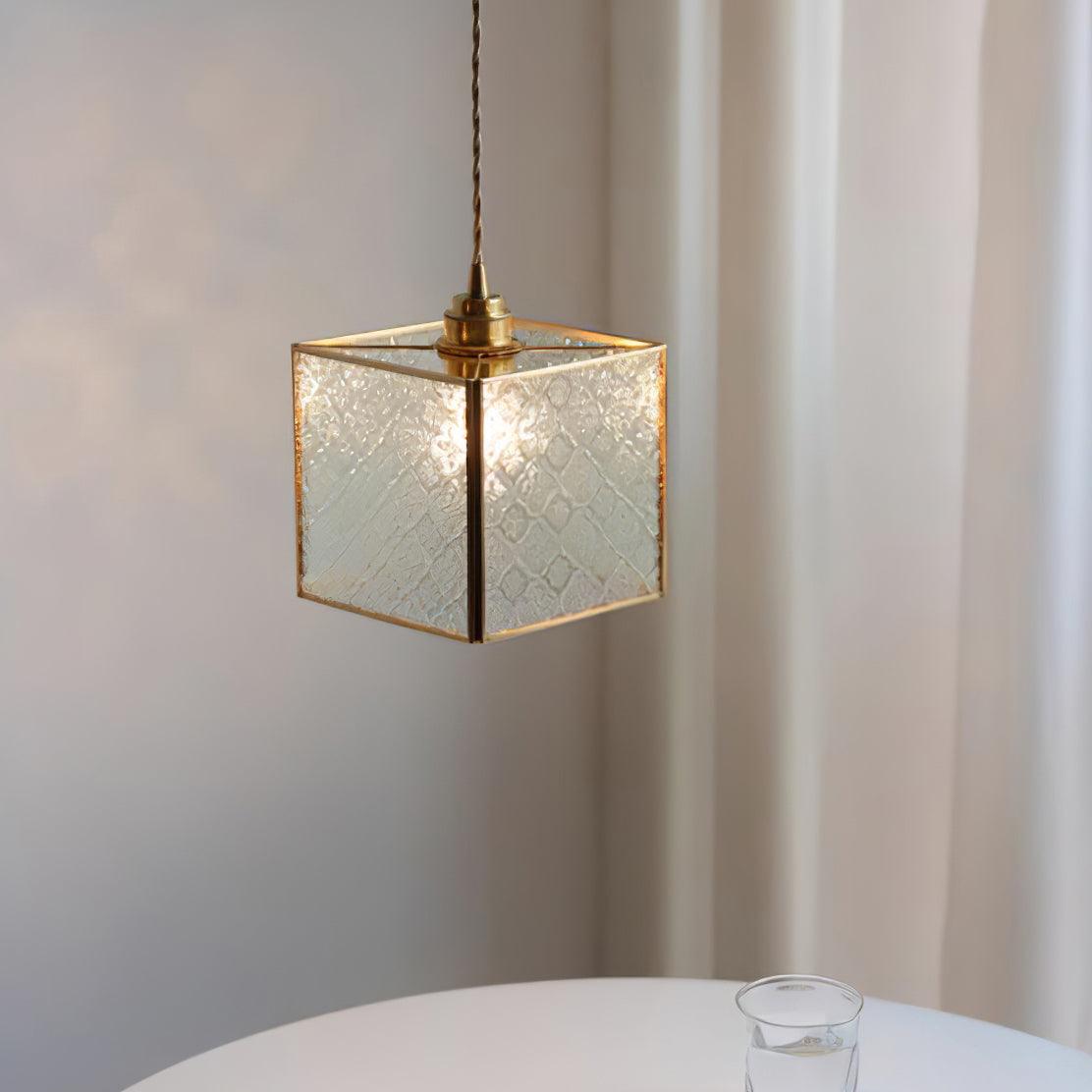 Patterned Glass Pendant Lamp - Letslighting