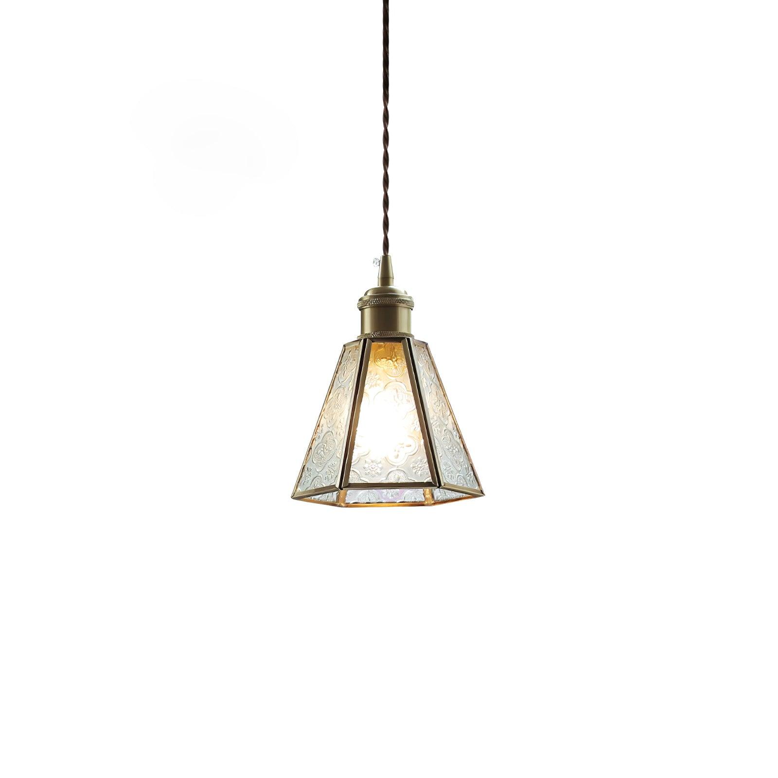 Patterned Glass Pendant Lamp - Letslighting