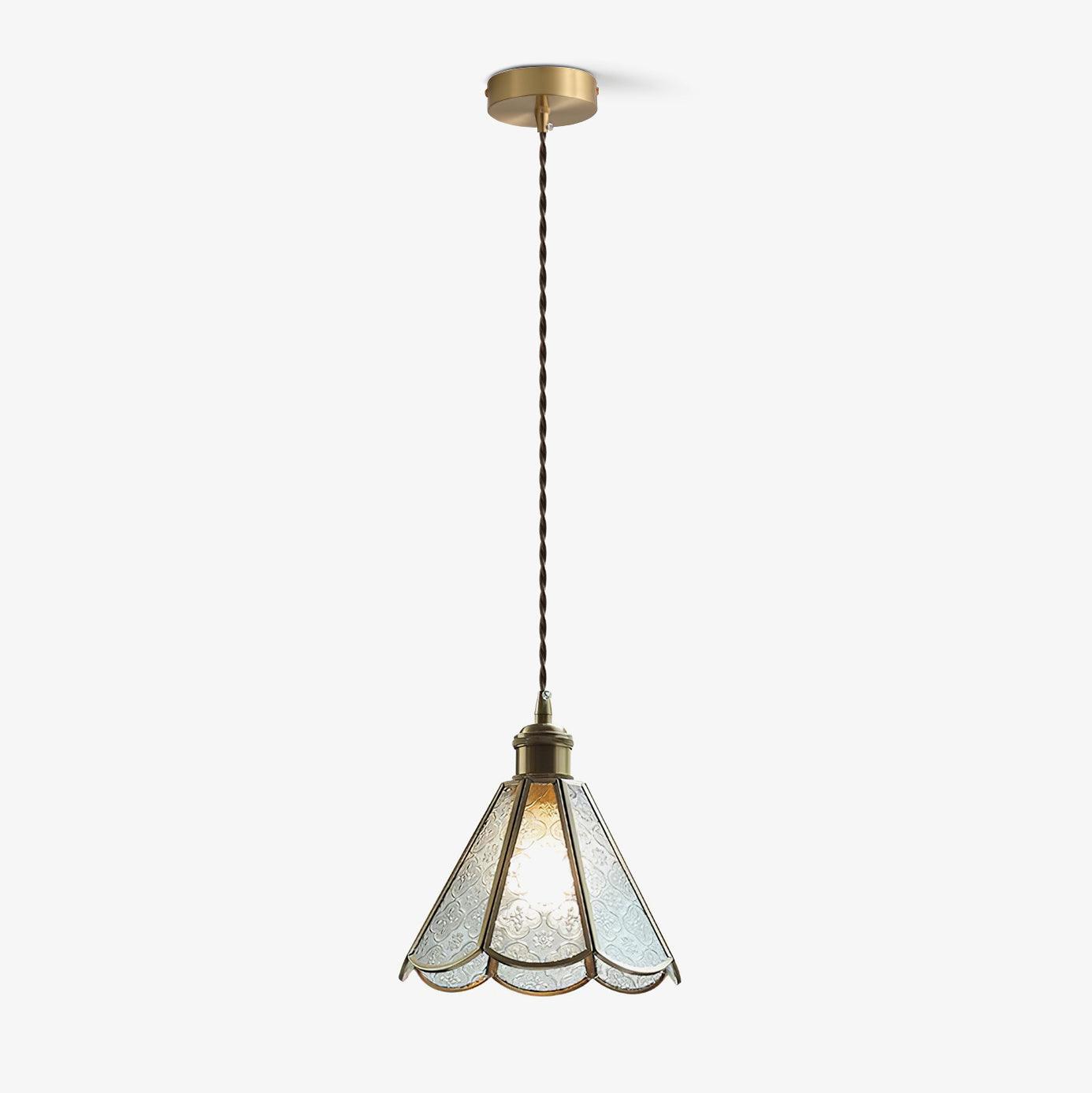 Patterned Glass Pendant Lamp - Letslighting