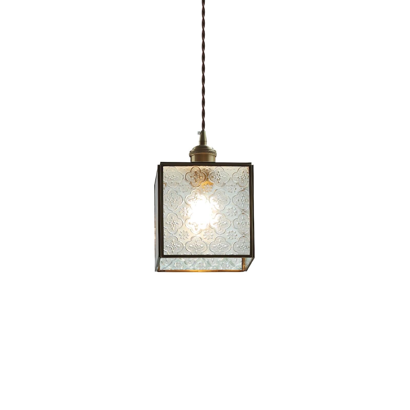 Patterned Glass Pendant Lamp - Letslighting