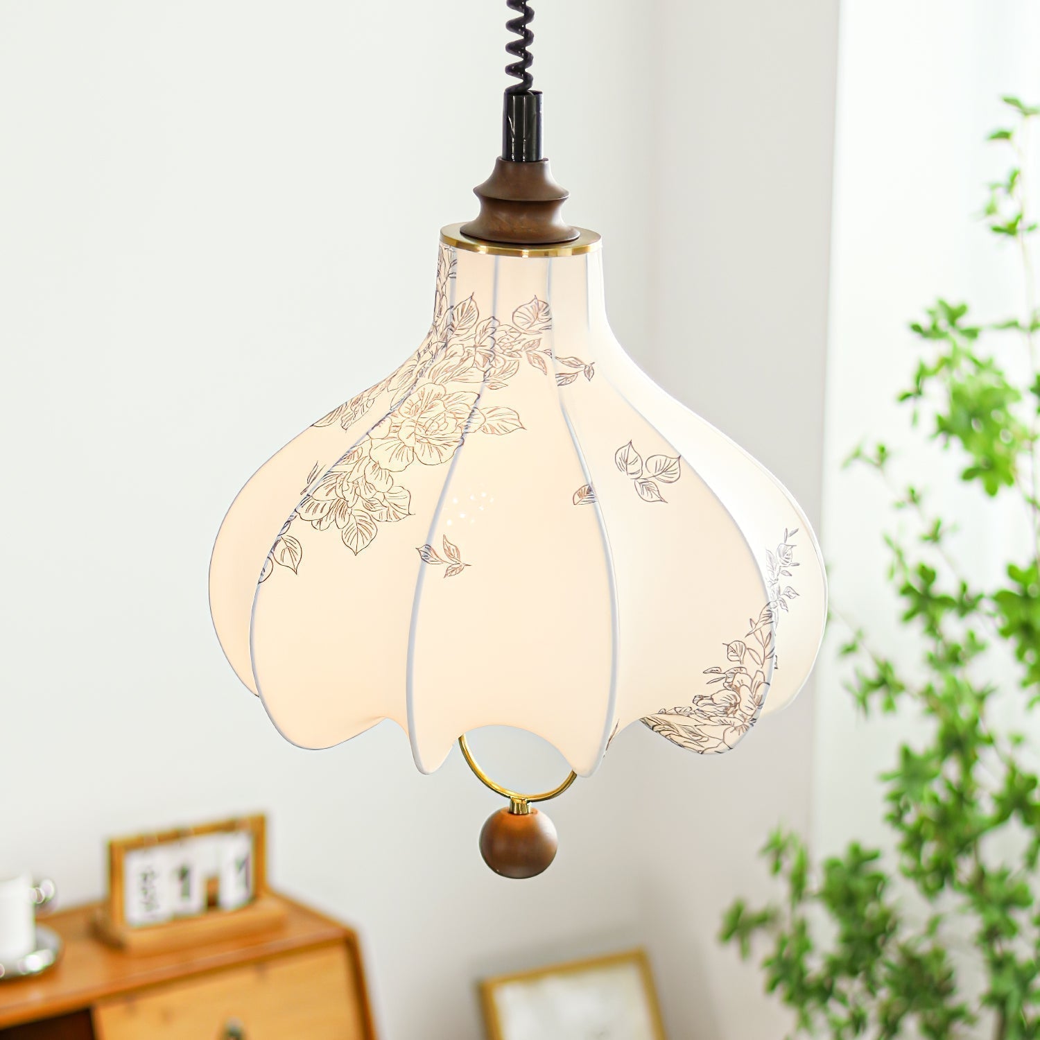 Pear Fabric Pendant Lamp - Letslighting