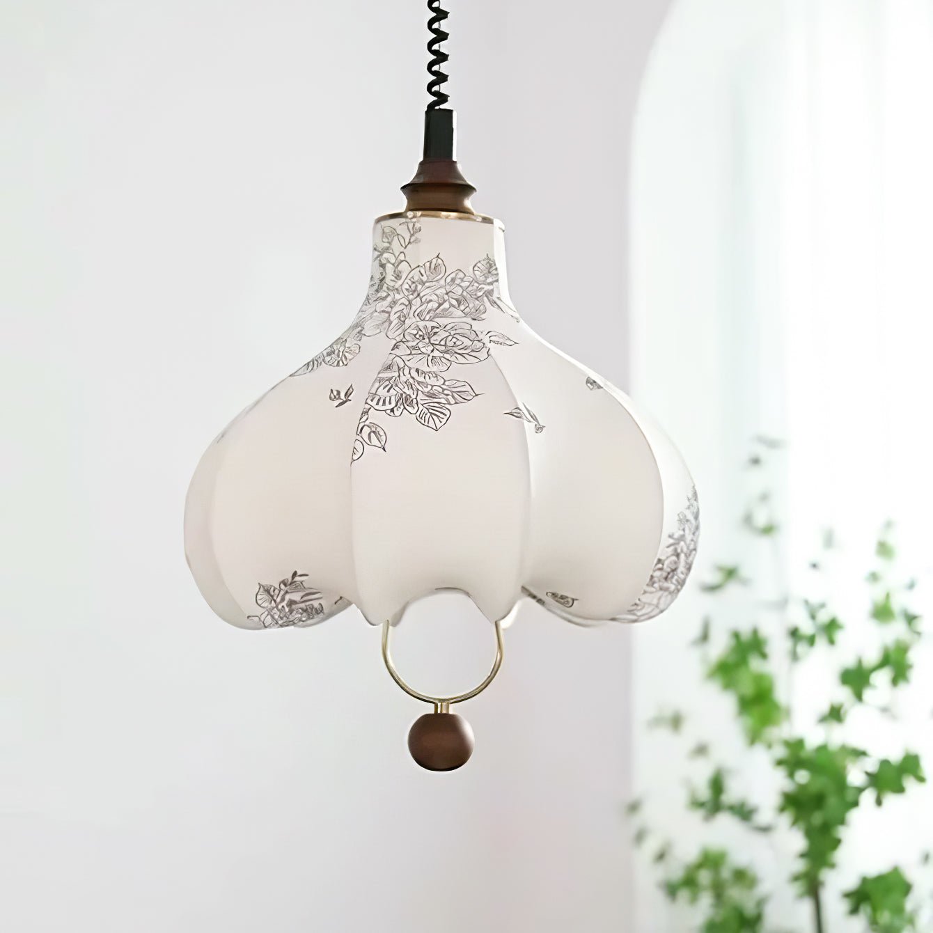Pear Fabric Pendant Lamp - Letslighting