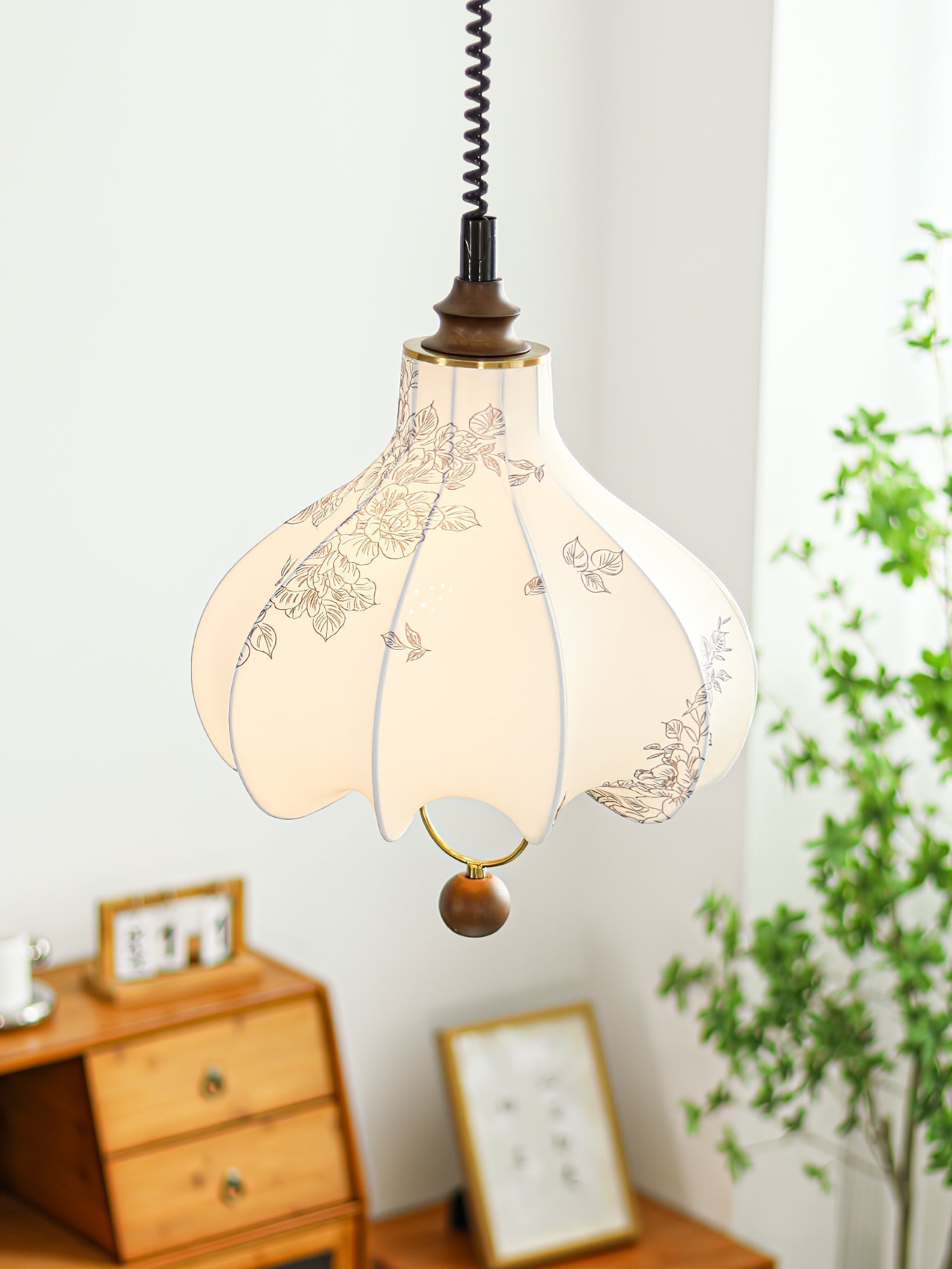 Pear Fabric Pendant Lamp - Letslighting