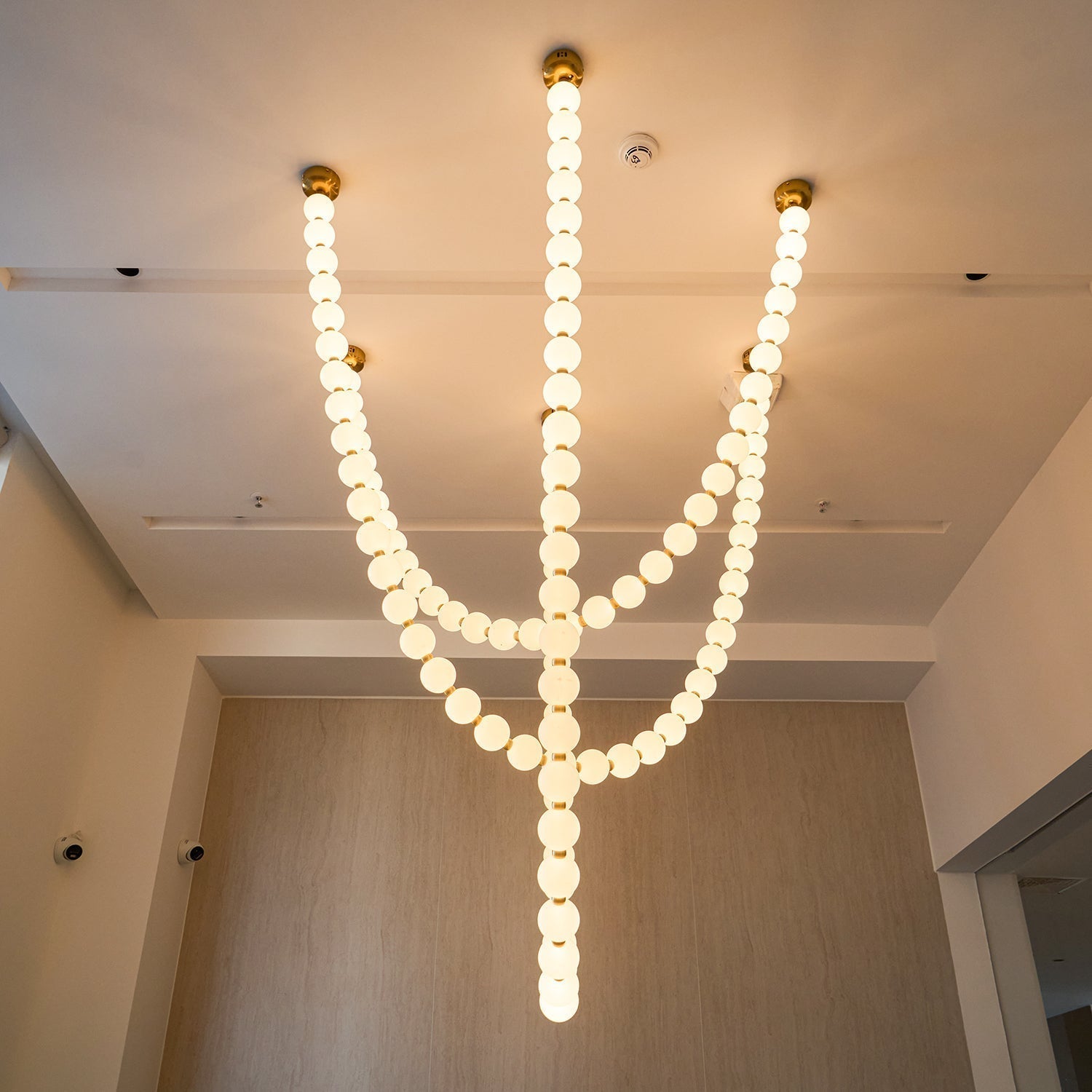 Pearl Glass Necklace Balls Chandelier - Letslighting