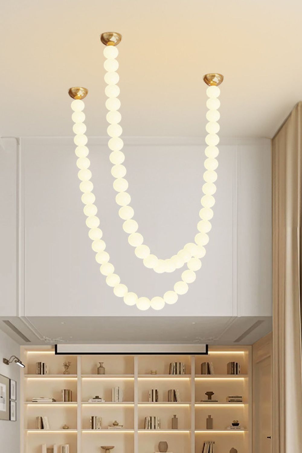 Pearl Glass Necklace Balls Chandelier - Letslighting