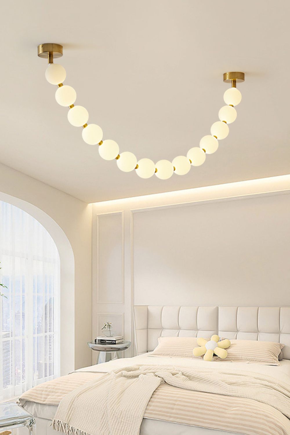 Pearl Glass Necklace Balls Chandelier - Letslighting