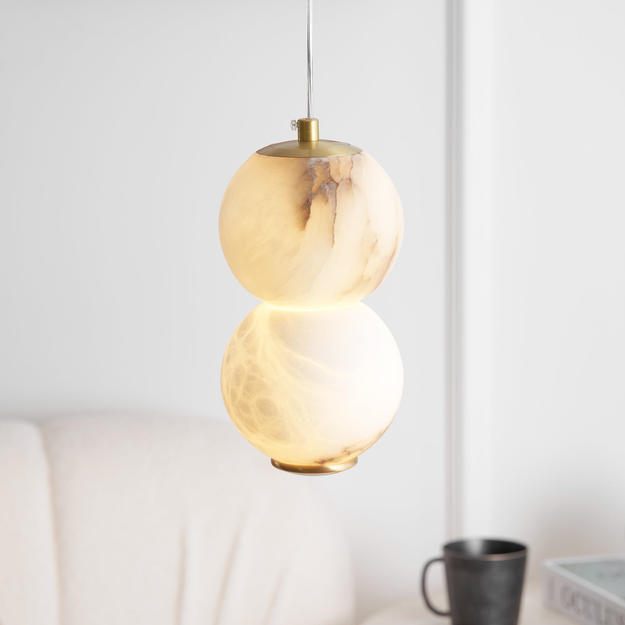 Ritta Alabaster  Pendant Light Head 2 /3/4