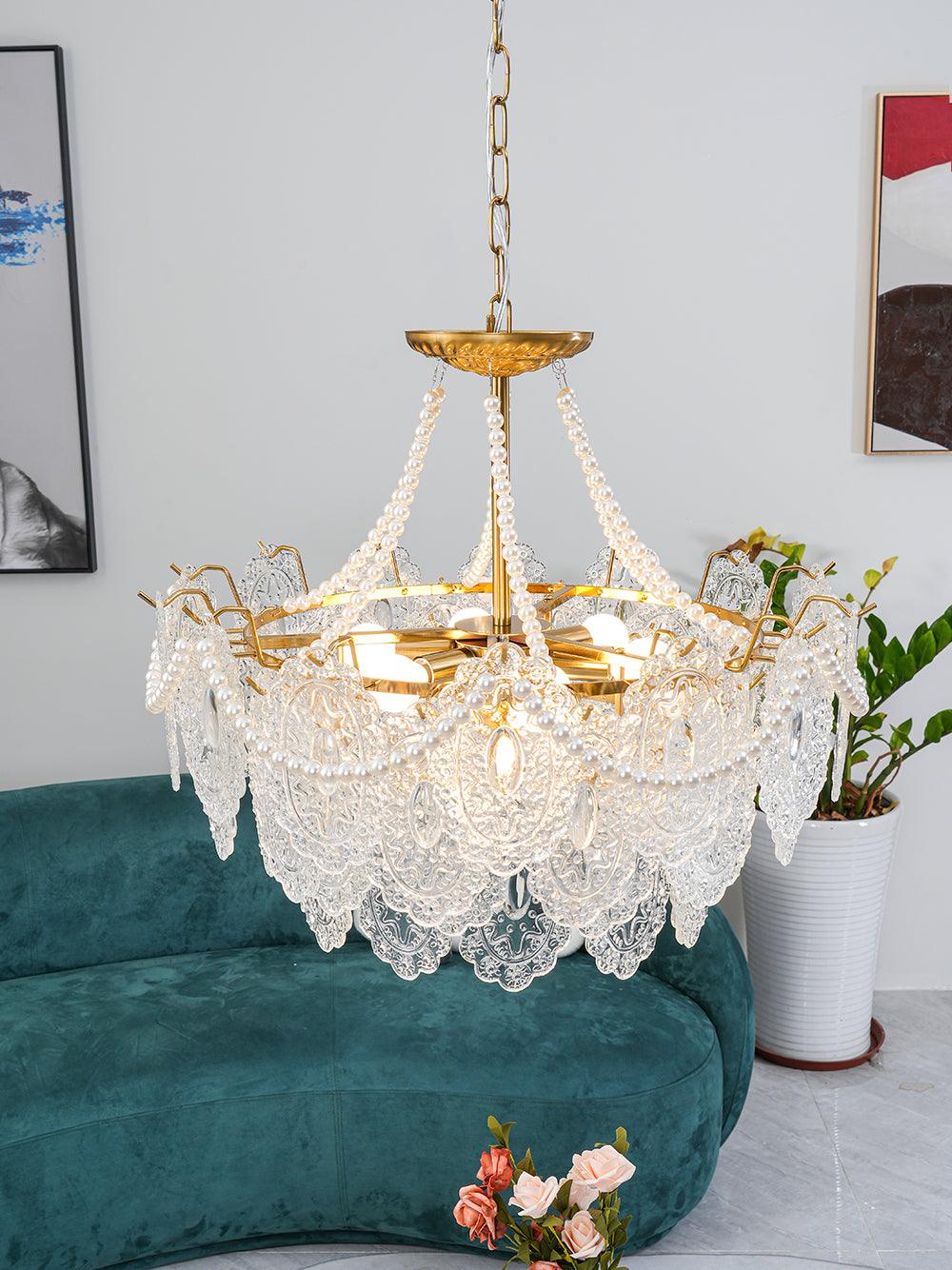 Pearls Glass Chandelier - Letslighting