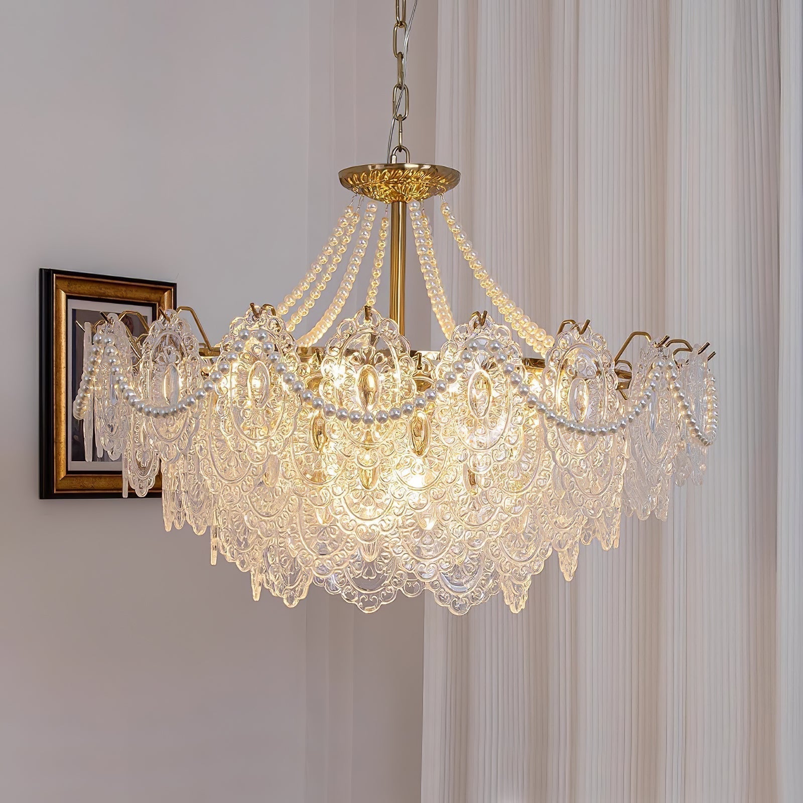 Pearls Glass Chandelier - Letslighting