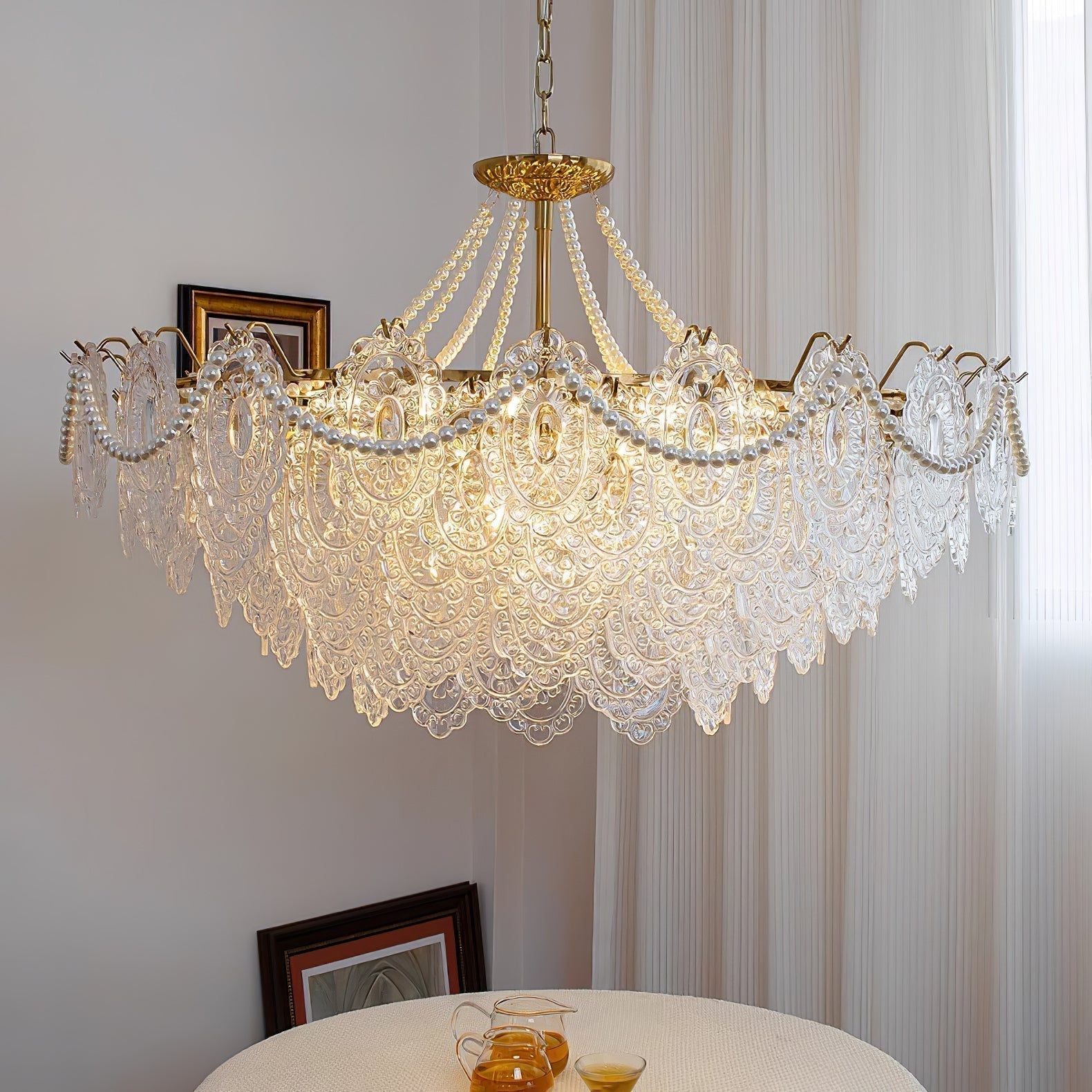 Pearls Glass Chandelier - Letslighting