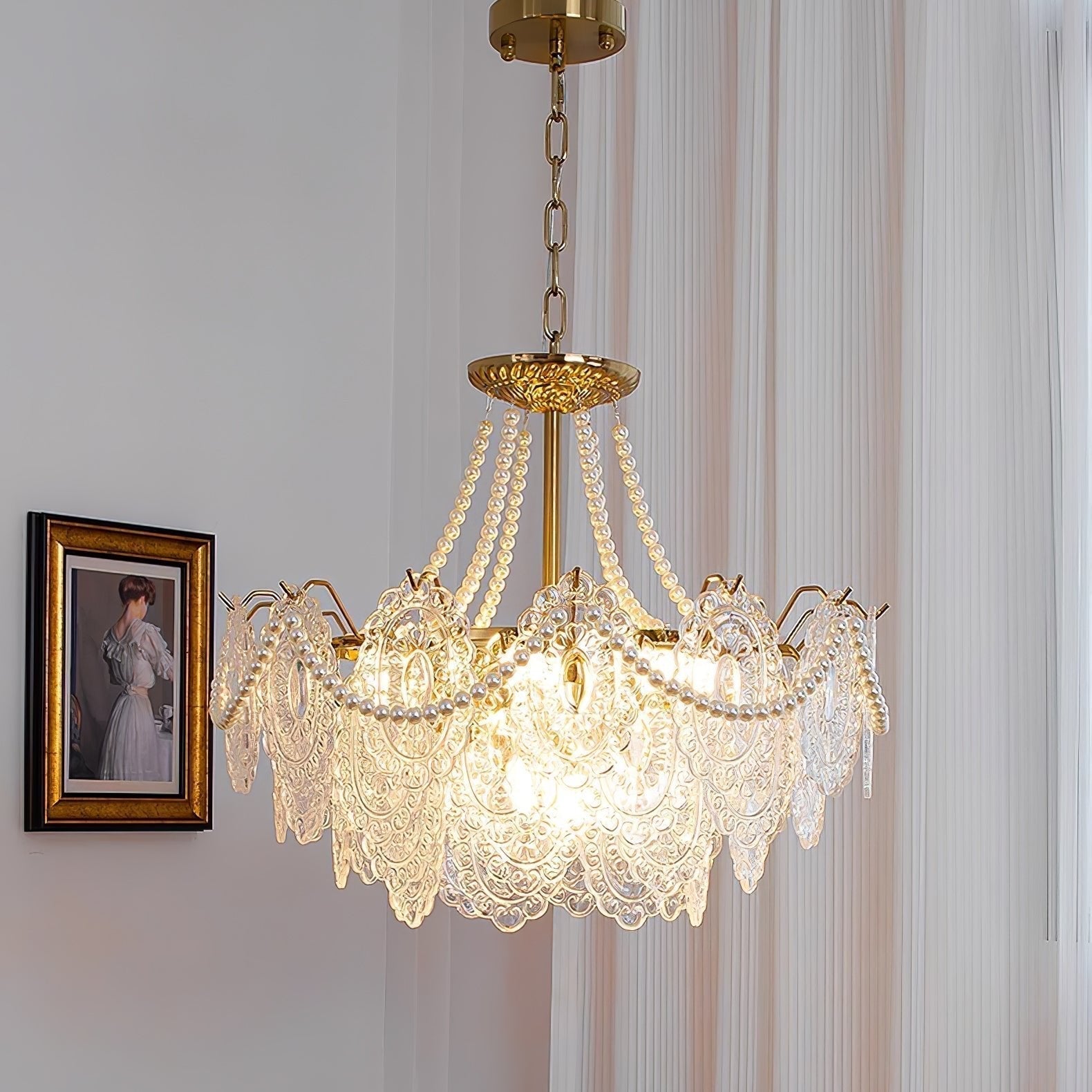 Pearls Glass Chandelier - Letslighting