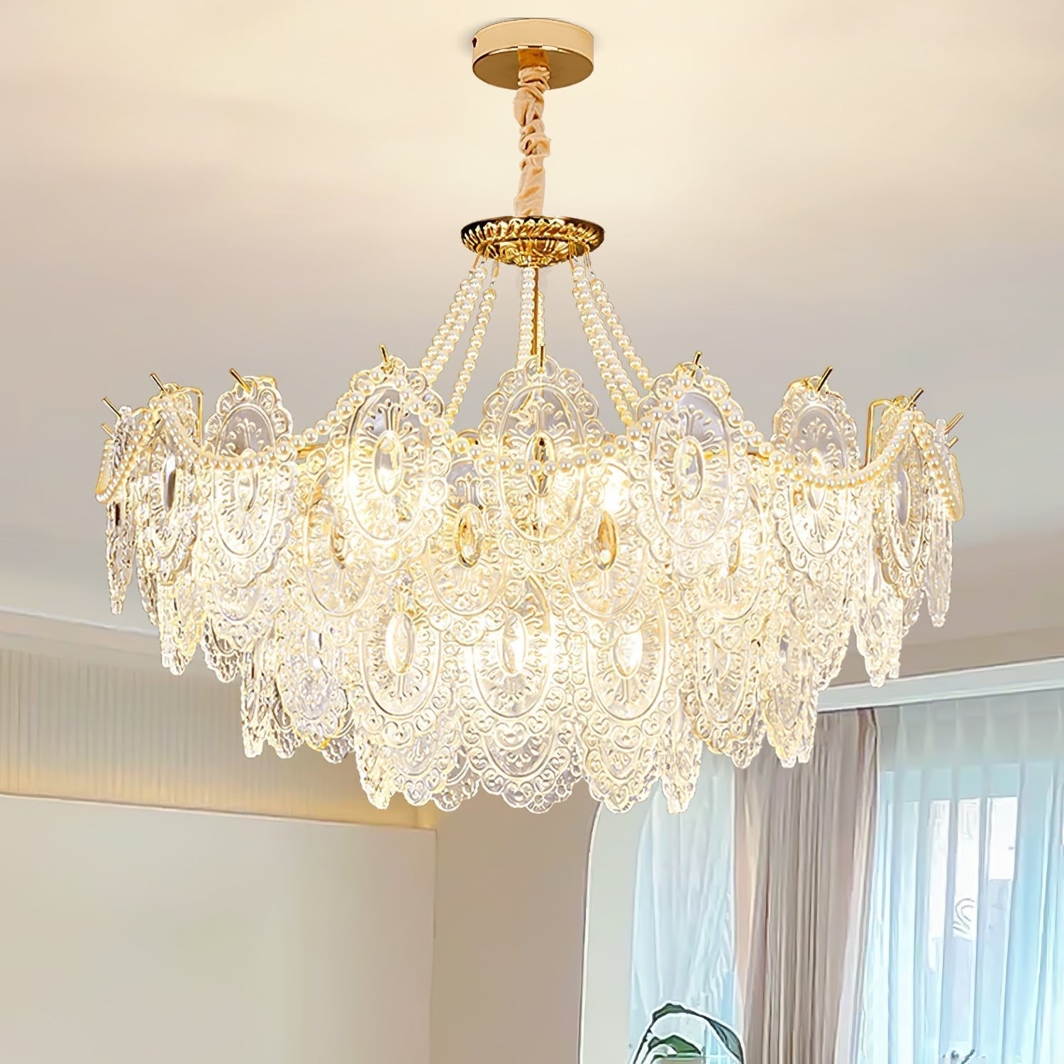 Pearls Glass Chandelier - Letslighting