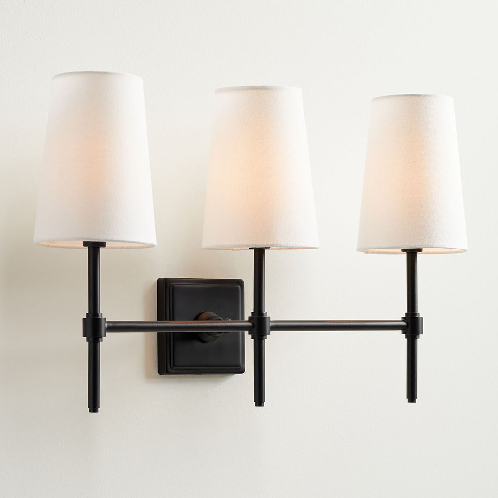 Vicarara Vintage Industrial Brass Fabric Wall Lamp - Lamp Copper