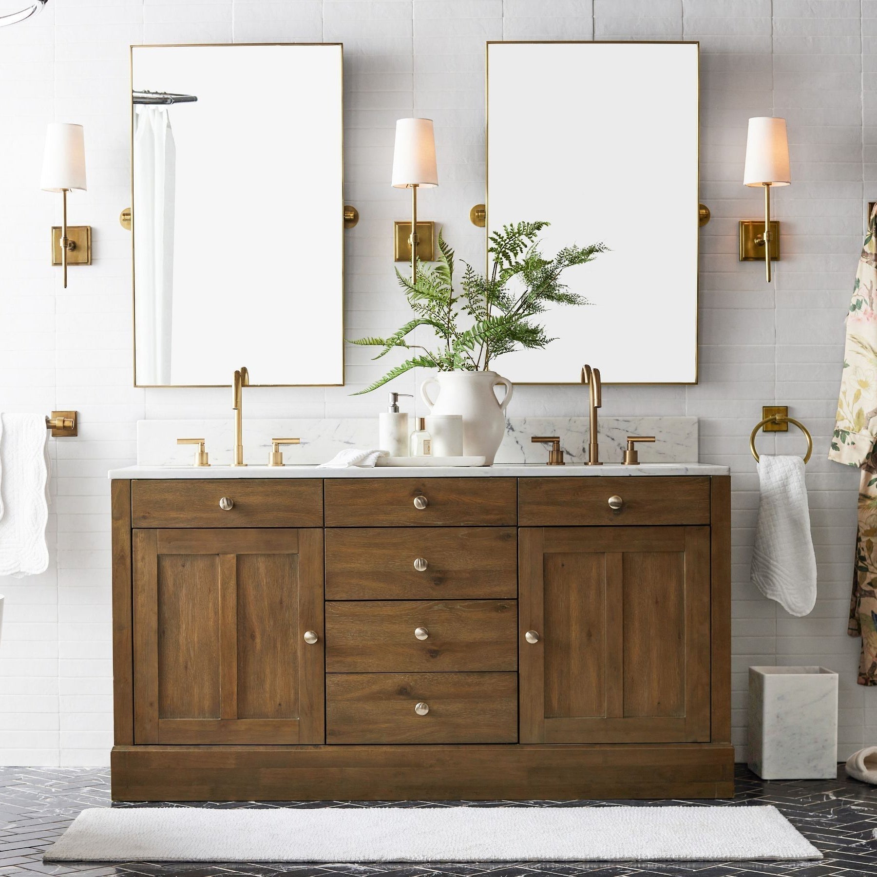 Vicarara Vintage Industrial Brass Fabric Wall Lamp - Lamp Copper