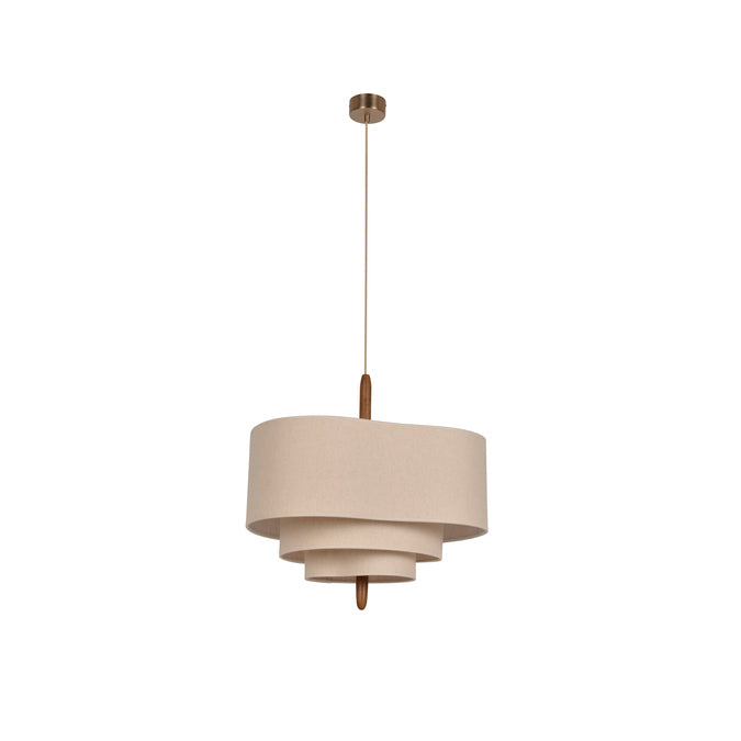 Ritta Modern Pebble Fabric Pendant Light  Three Layers