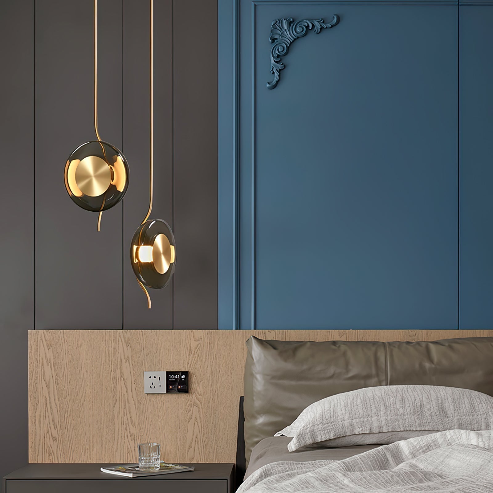 Umirus Modern Minimalist Glass Metal Pendant Lamp - Letslighting