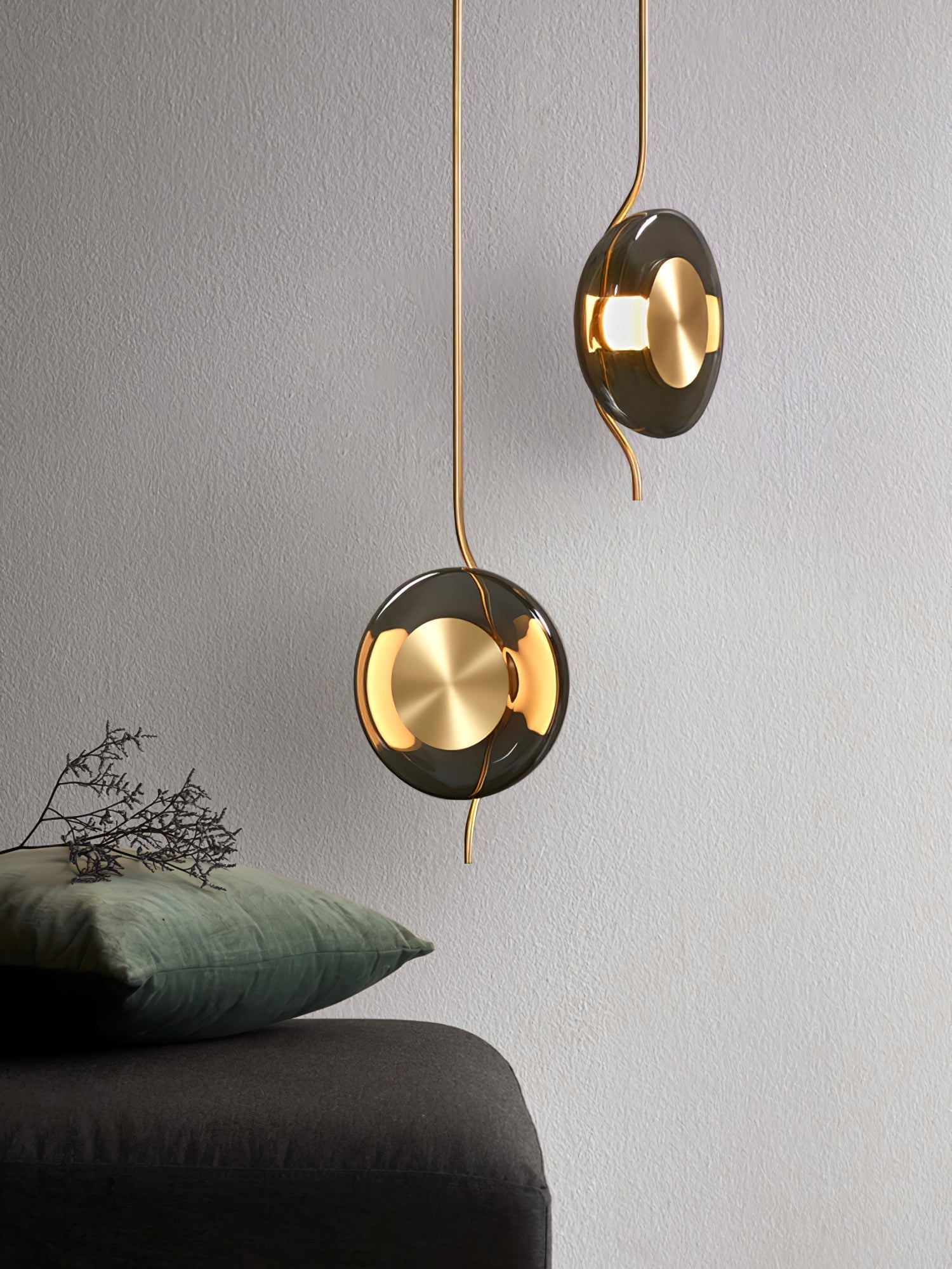 Umirus Modern Minimalist Glass Metal Pendant Lamp - Letslighting