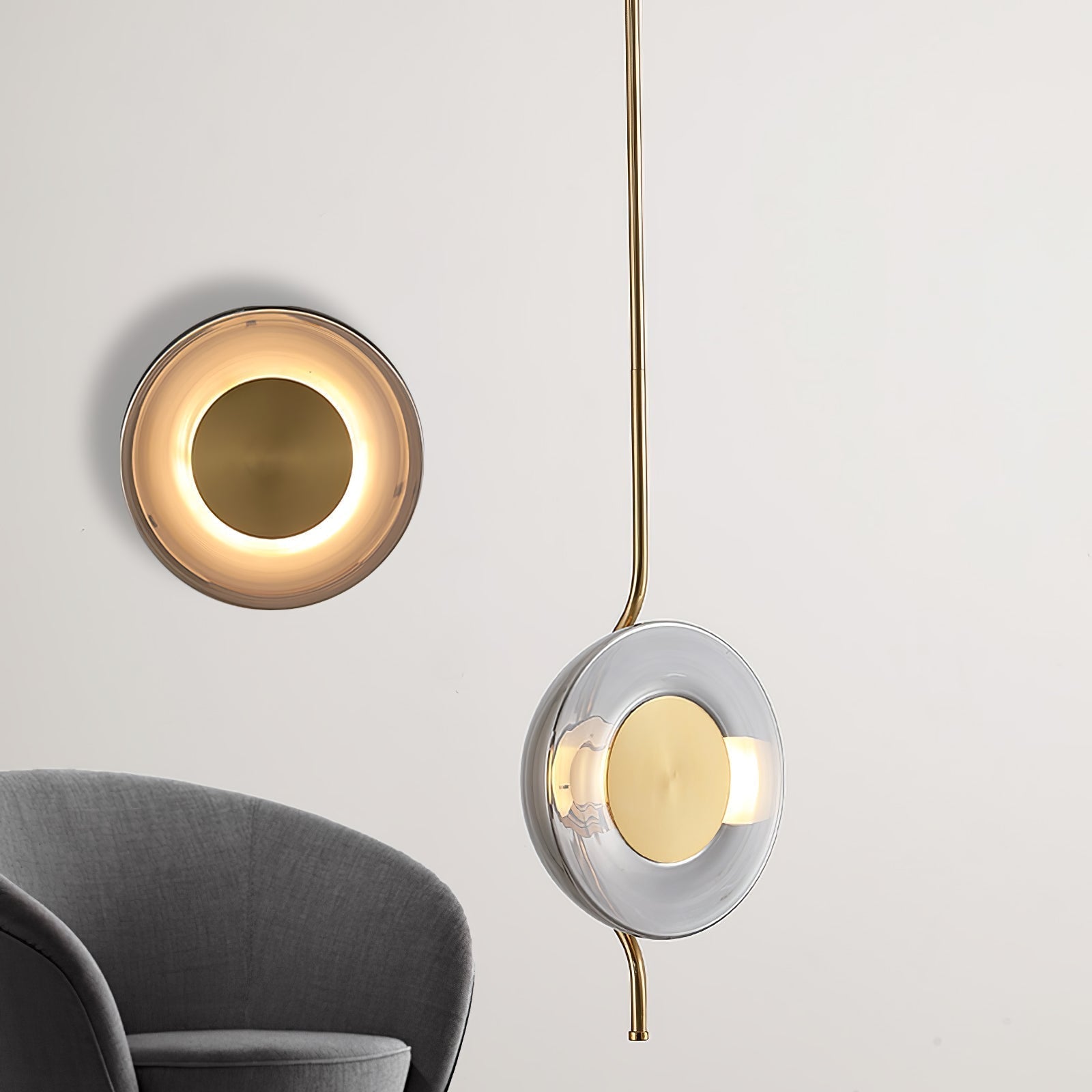 Umirus Modern Minimalist Glass Metal Pendant Lamp - Letslighting