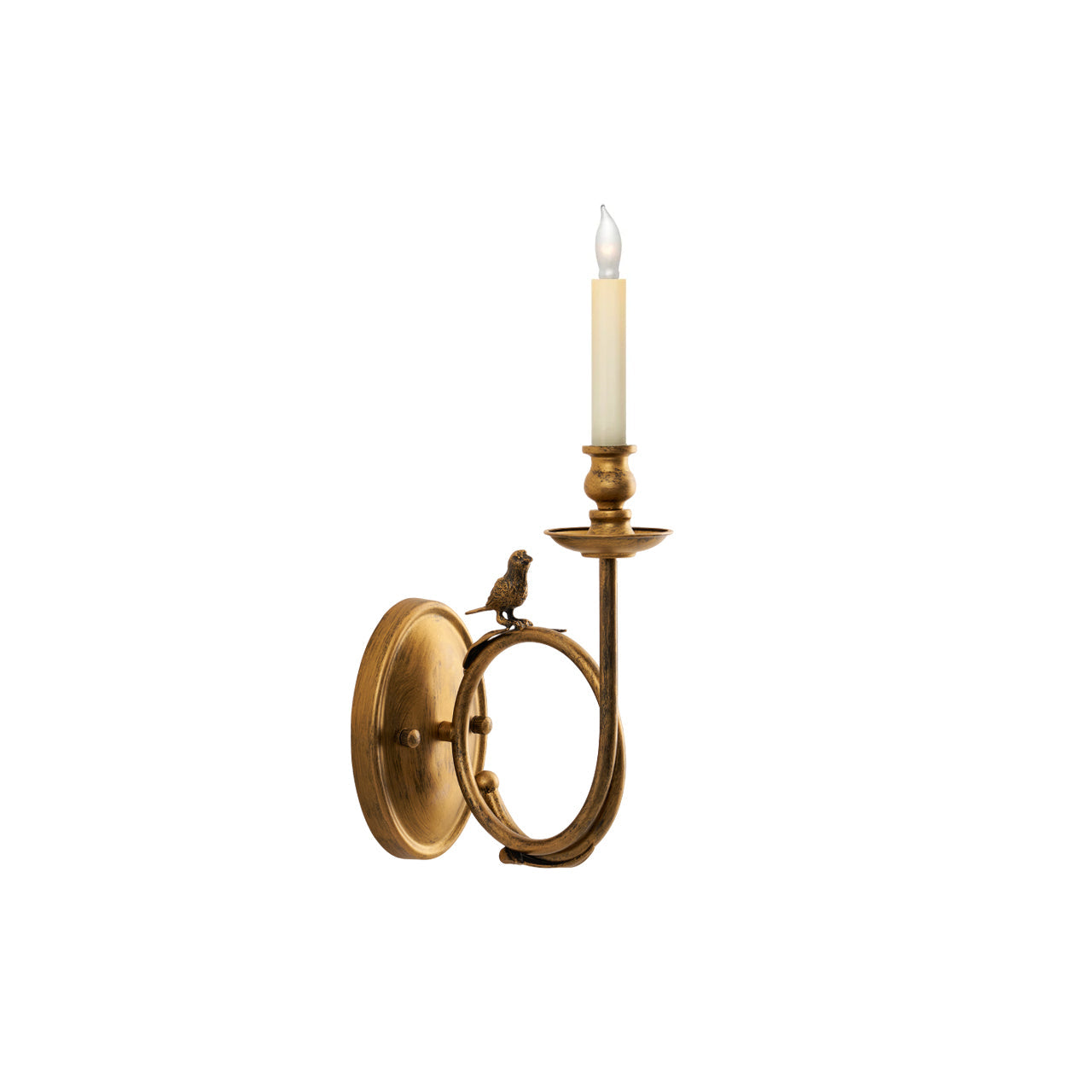 Utheara Vintage Industrial Bird Metal Sconce Wall Lamp - Lamp Copper