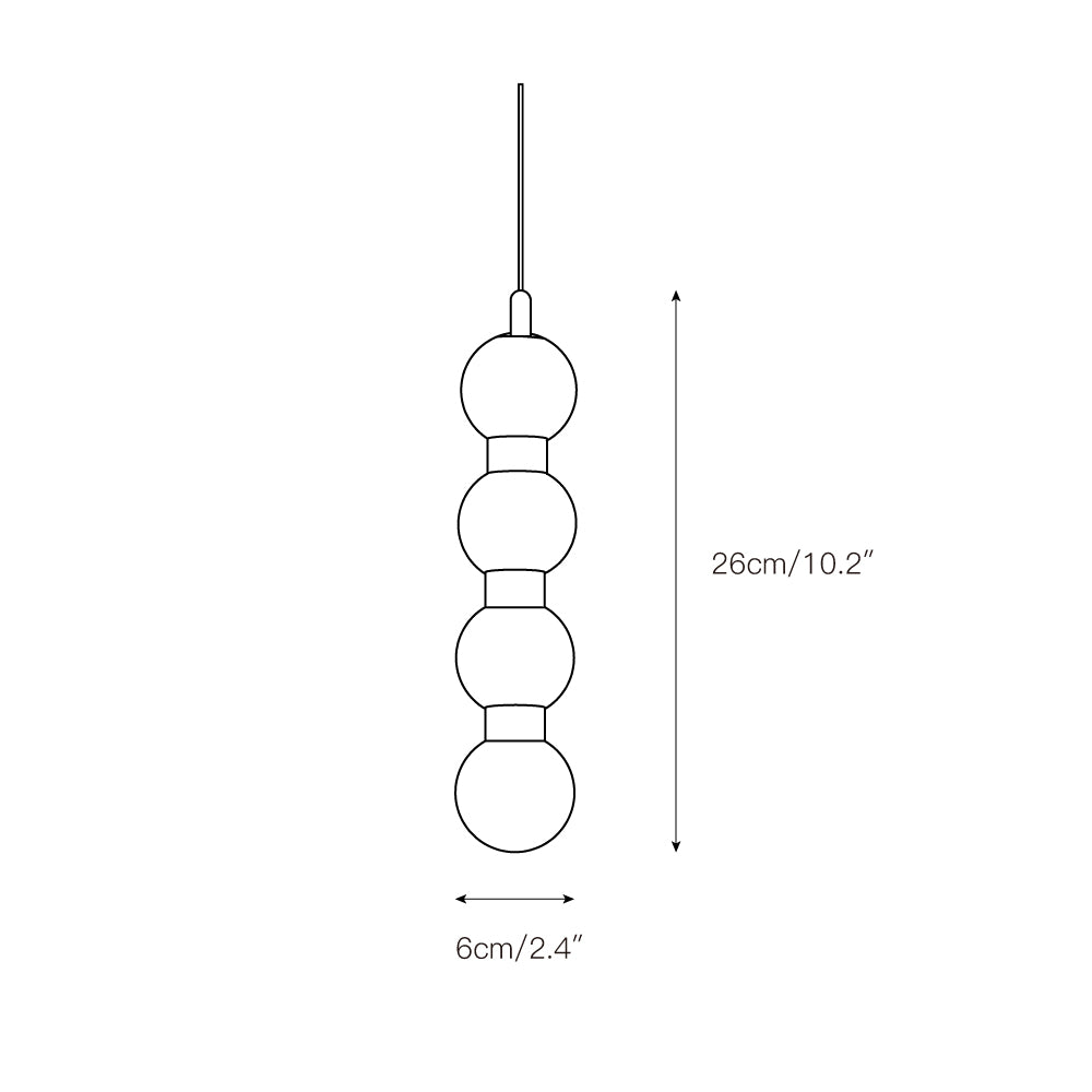 Ulshae Modern Minimalist Art Marble Pendant Lamp - Lamp Copper