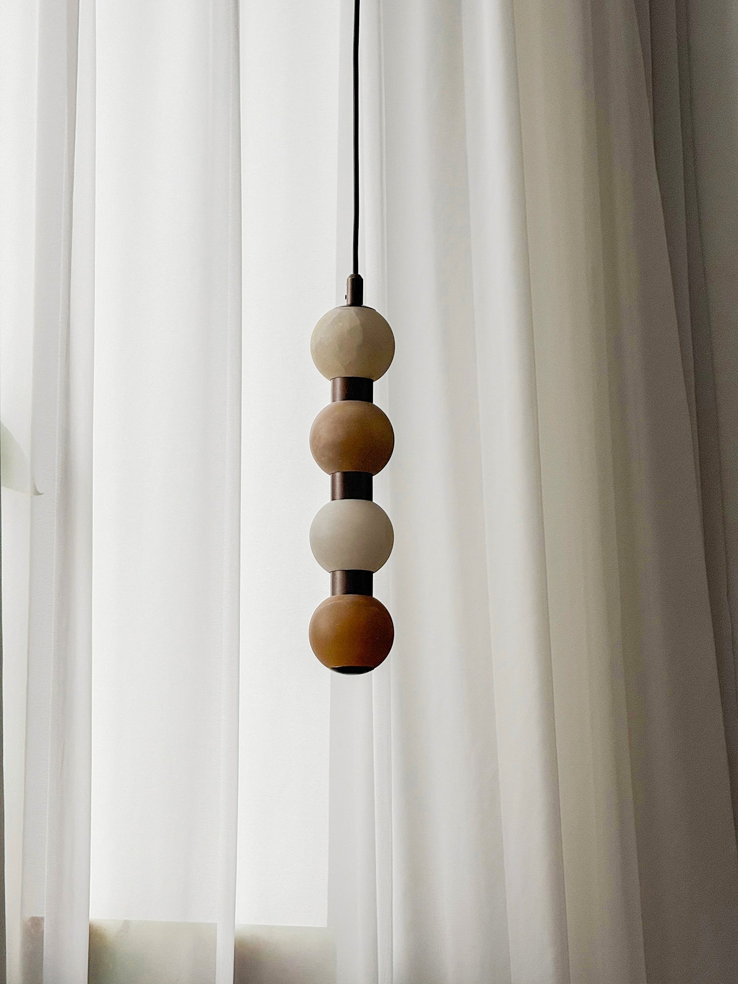 Ulshae Modern Minimalist Art Marble Pendant Lamp - Lamp Copper