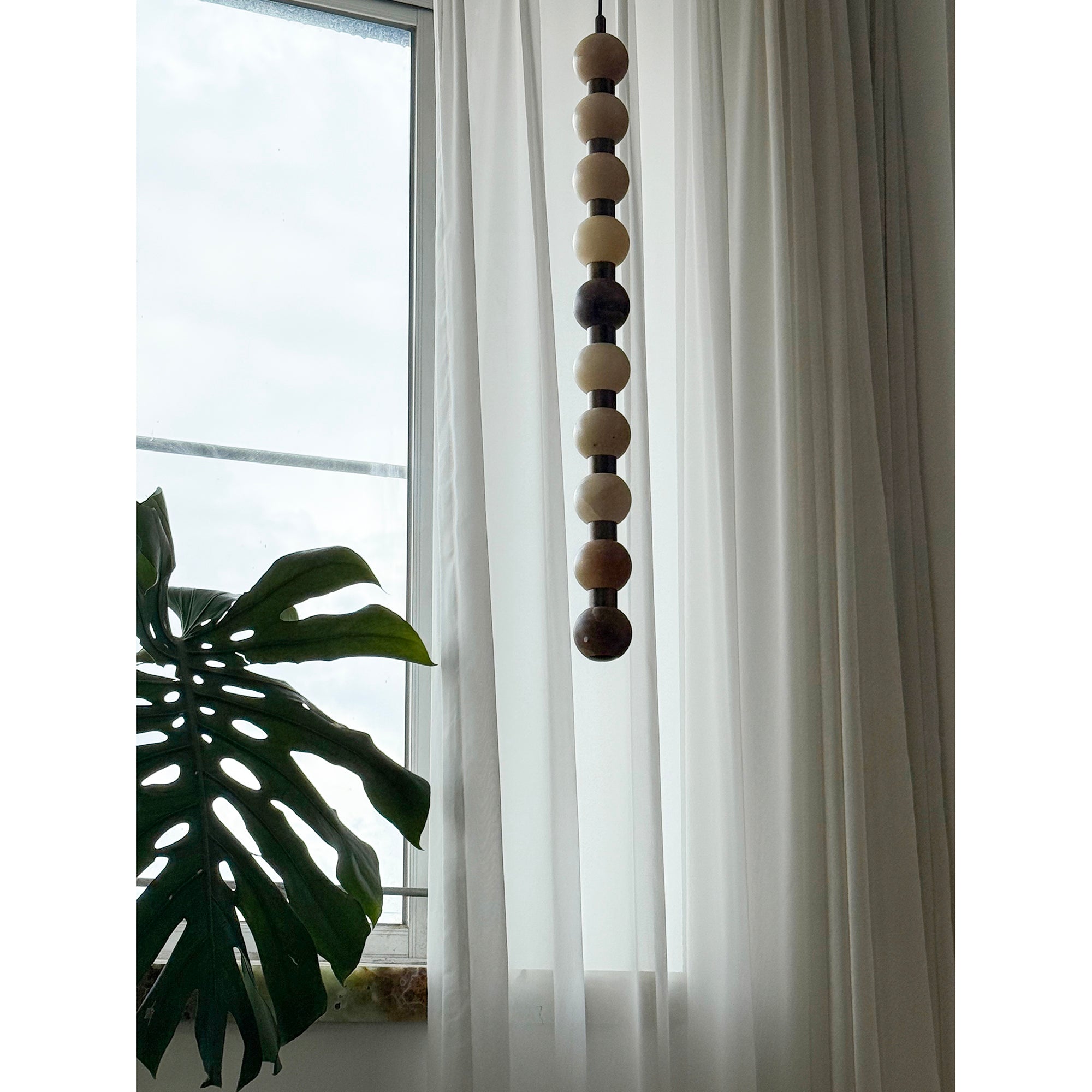 Ulshae Modern Minimalist Art Marble Pendant Lamp - Lamp Copper