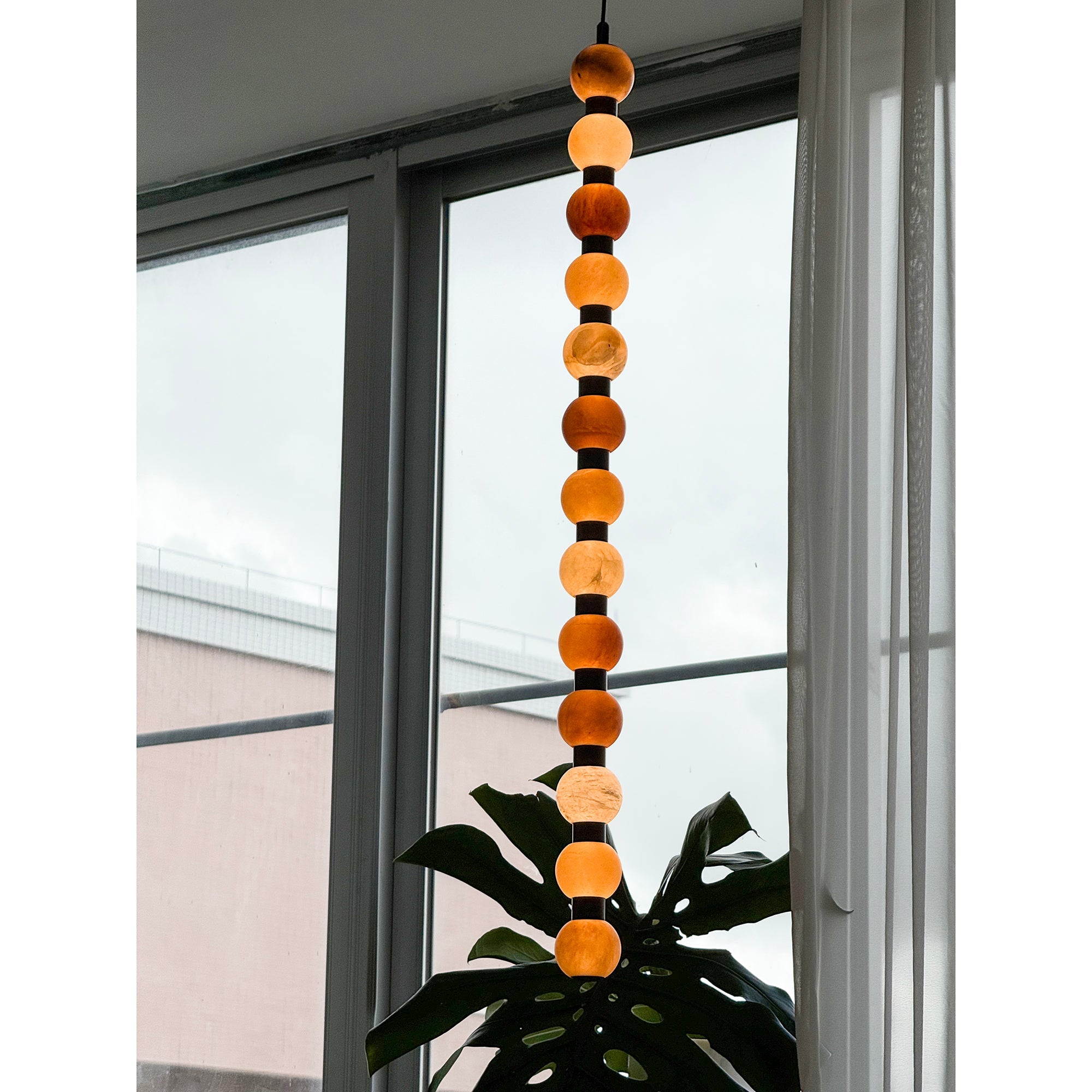 Ulshae Modern Minimalist Art Marble Pendant Lamp - Lamp Copper